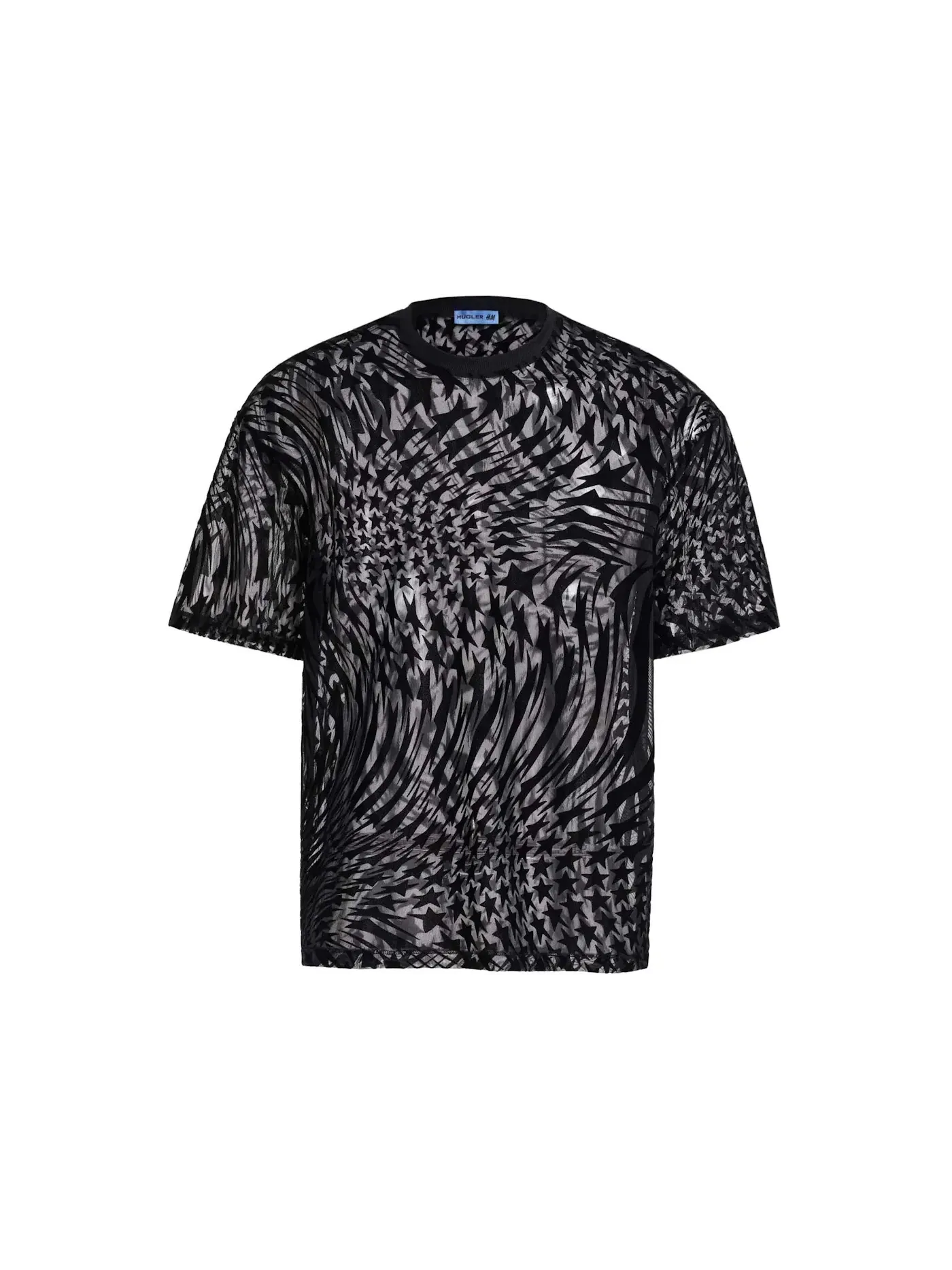 Мужская футболка с принтом Mugler T-shirt (Mens) — изображение 1 из 2, черный