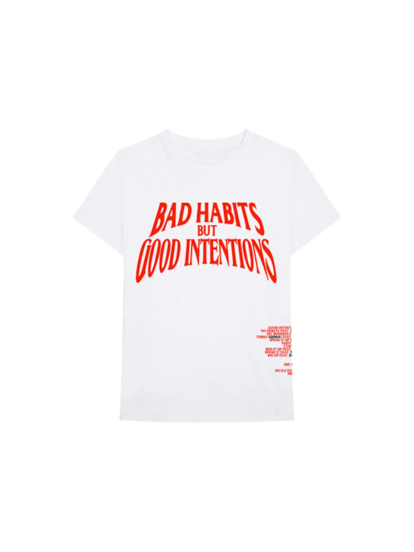 Мужская футболка с принтом Nav x Vlone Bad Habits Tee