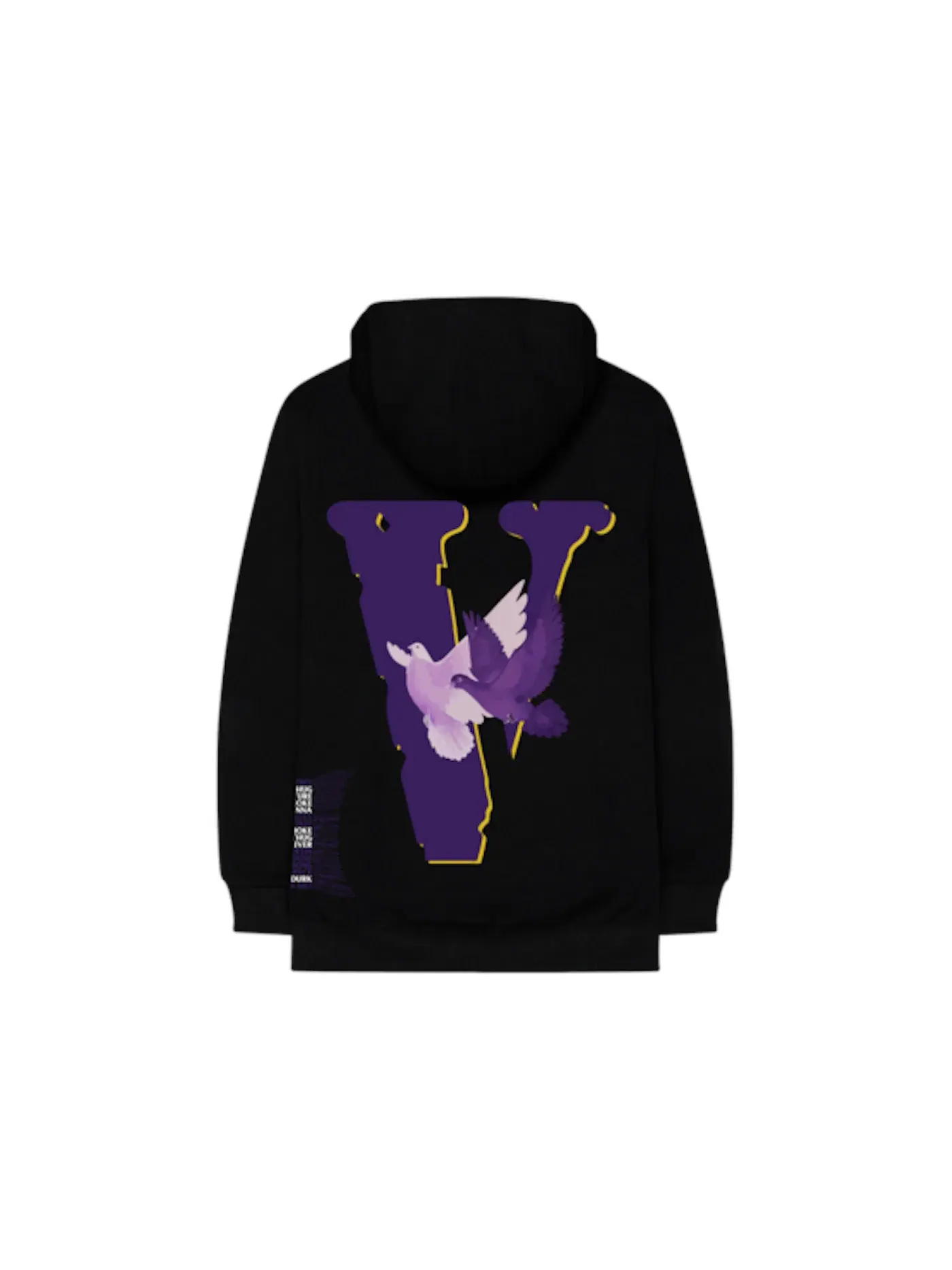 Мужской худи с принтом Nav x Vlone Doves Hoodie — изображение 2 из 2, черный