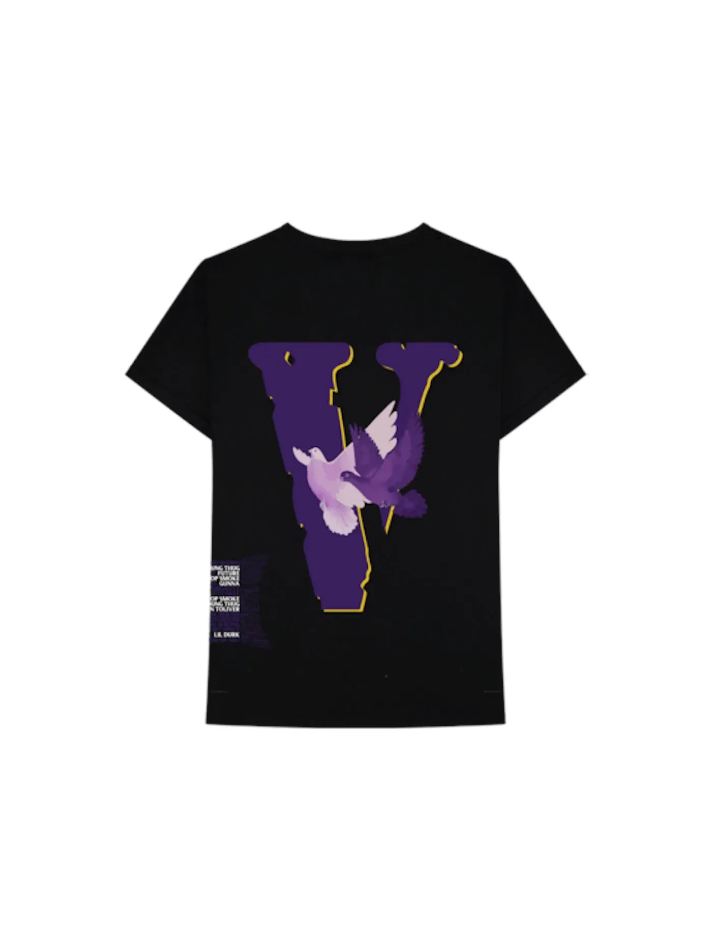 Мужская футболка с принтом Nav x Vlone Doves Tee — изображение 2 из 2, черный