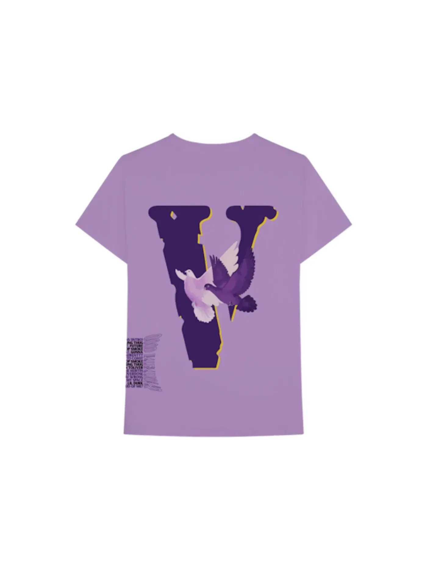 Мужская футболка с принтом Nav x Vlone Doves Tee Purple — изображение 2 из 2