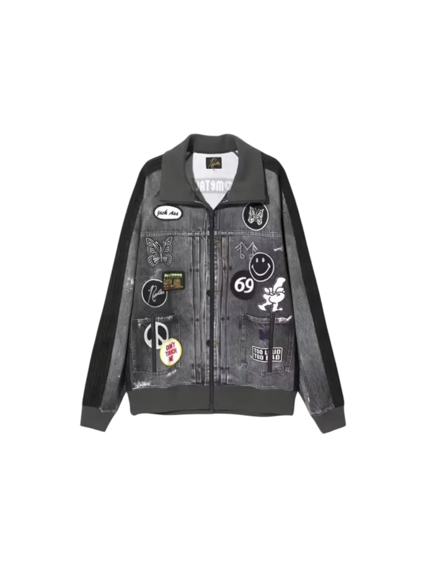Мужская куртка с принтом Needles x Midnight Studios Track Jacket — изображение 1 из 2, черный