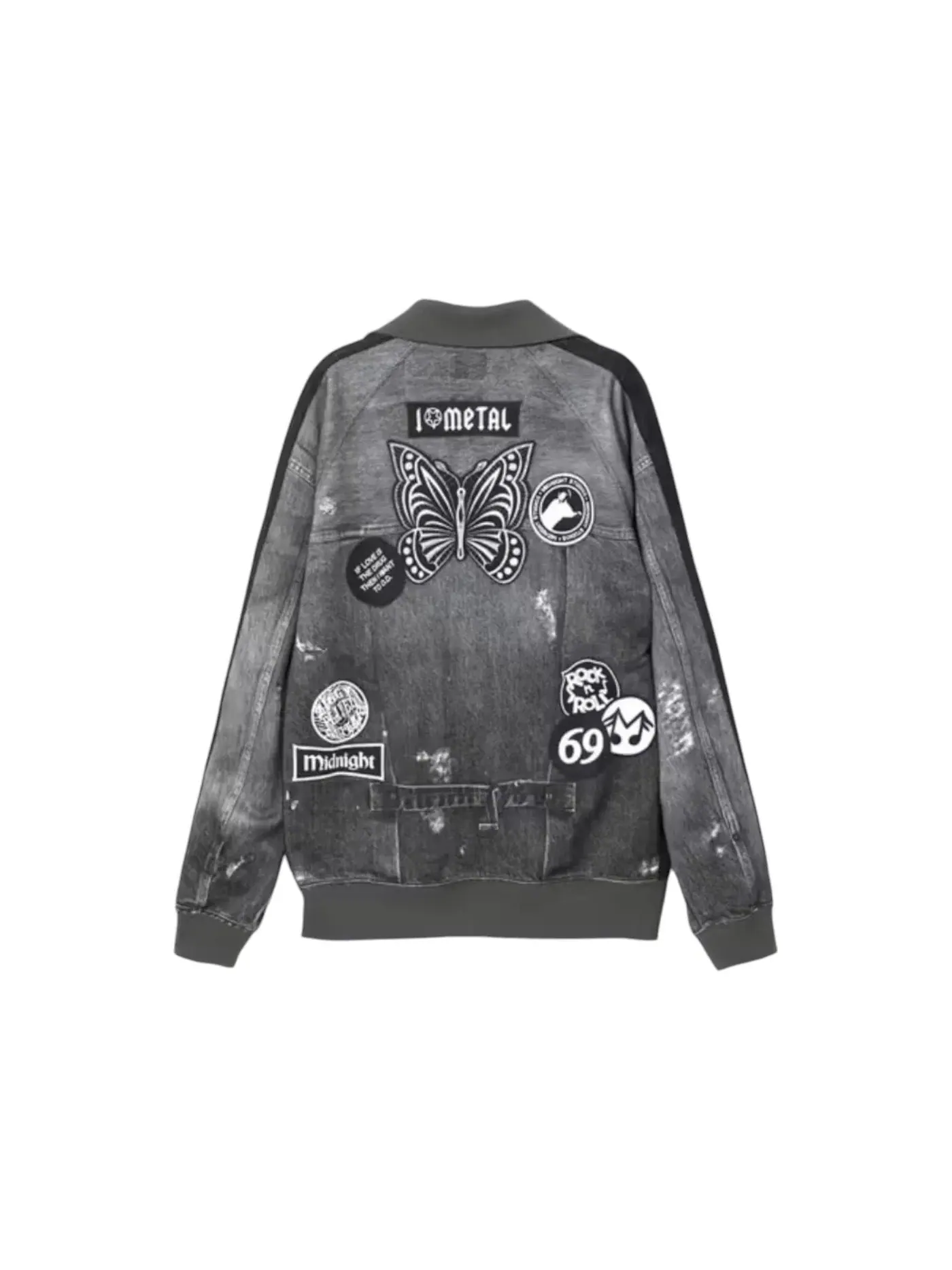 Мужская куртка с принтом Needles x Midnight Studios Track Jacket — изображение 2 из 2, черный