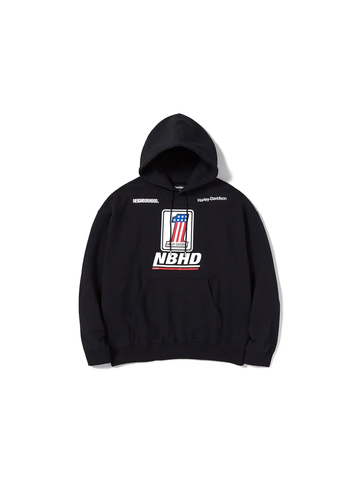 Мужской пуловер-худи Neighborhood Hoodie — изображение 1 из 1, черный