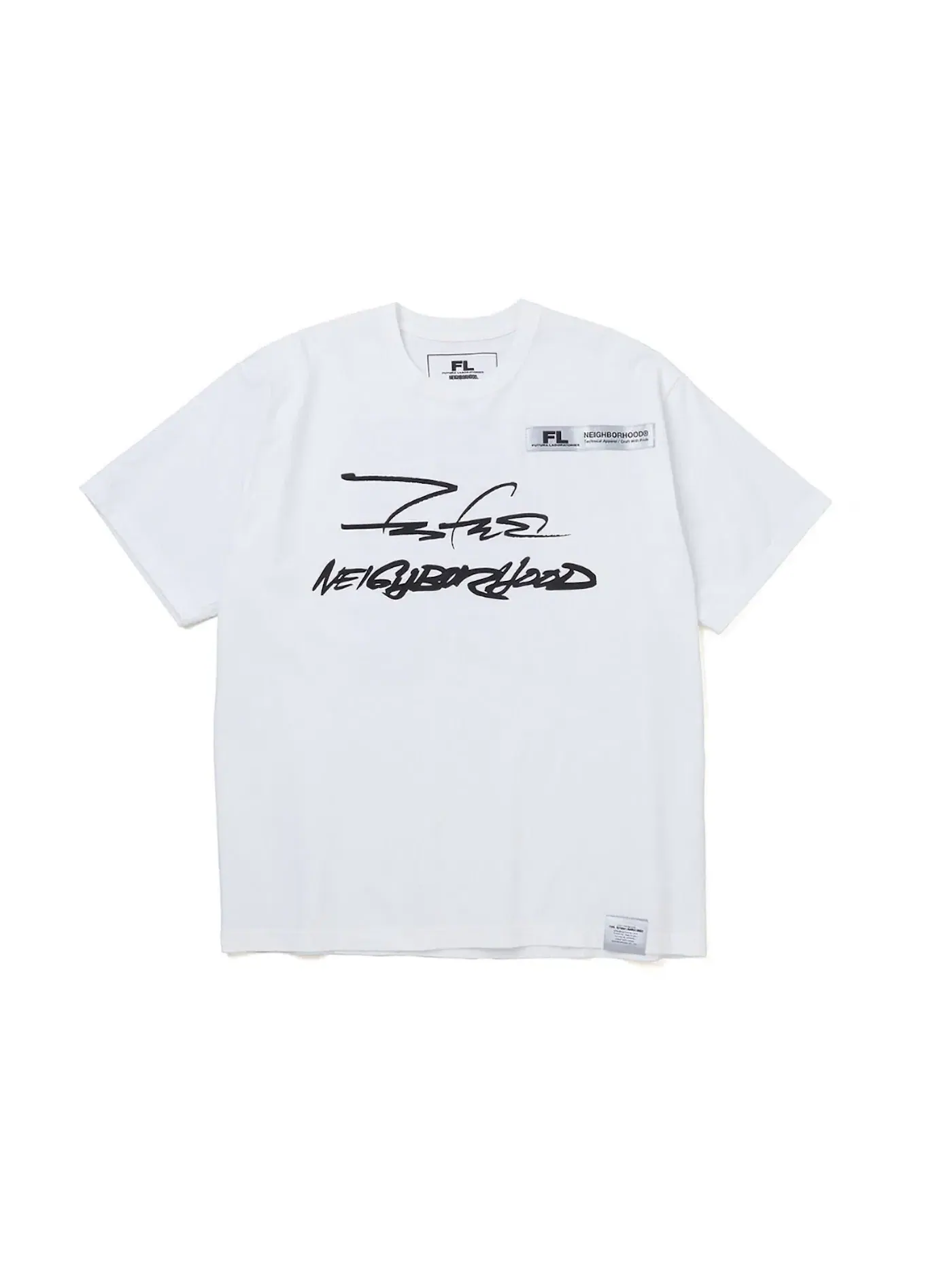 Мужская футболка с принтом Neighborhood x Futura Laboratories FL-007 Tee — изображение 1 из 2, белый