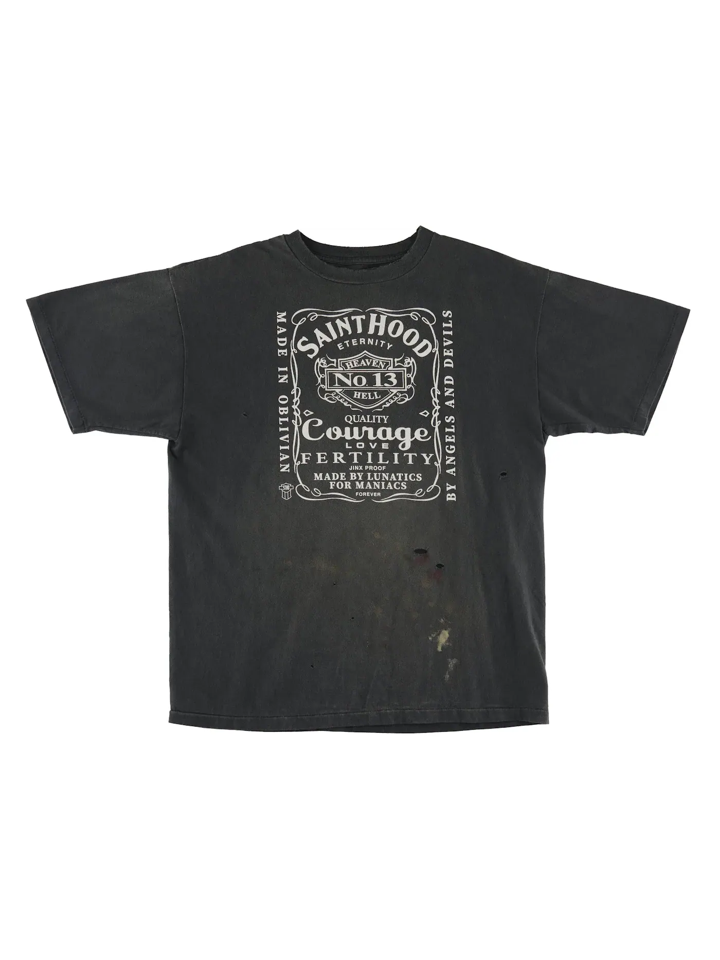 Мужская футболка с принтом Neighborhood T-Shirt — изображение 1 из 2, винтажный черный