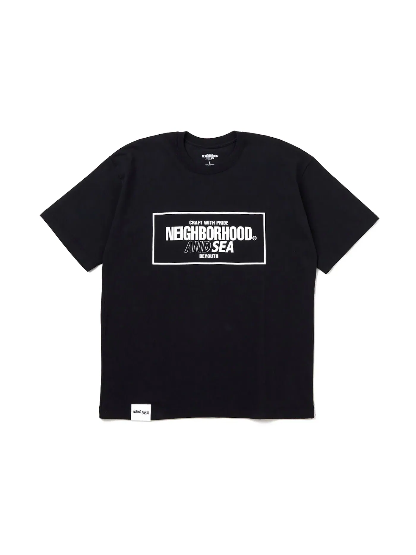 Мужская футболка с принтом Neighborhood x Wind and Sea S/S Tee (SS23) Neighborhood — изображение 1 из 1, черный