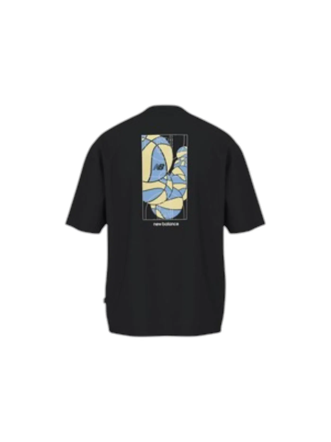 Мужская футболка с принтом New Balance T-shirt — изображение 1 из 1, черный/белый