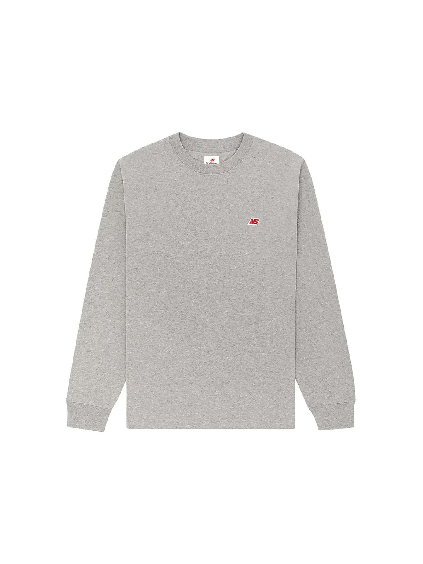 Мужская футболка с длинным рукавом New Balance T-Shirt — изображение 1 из 1, серый