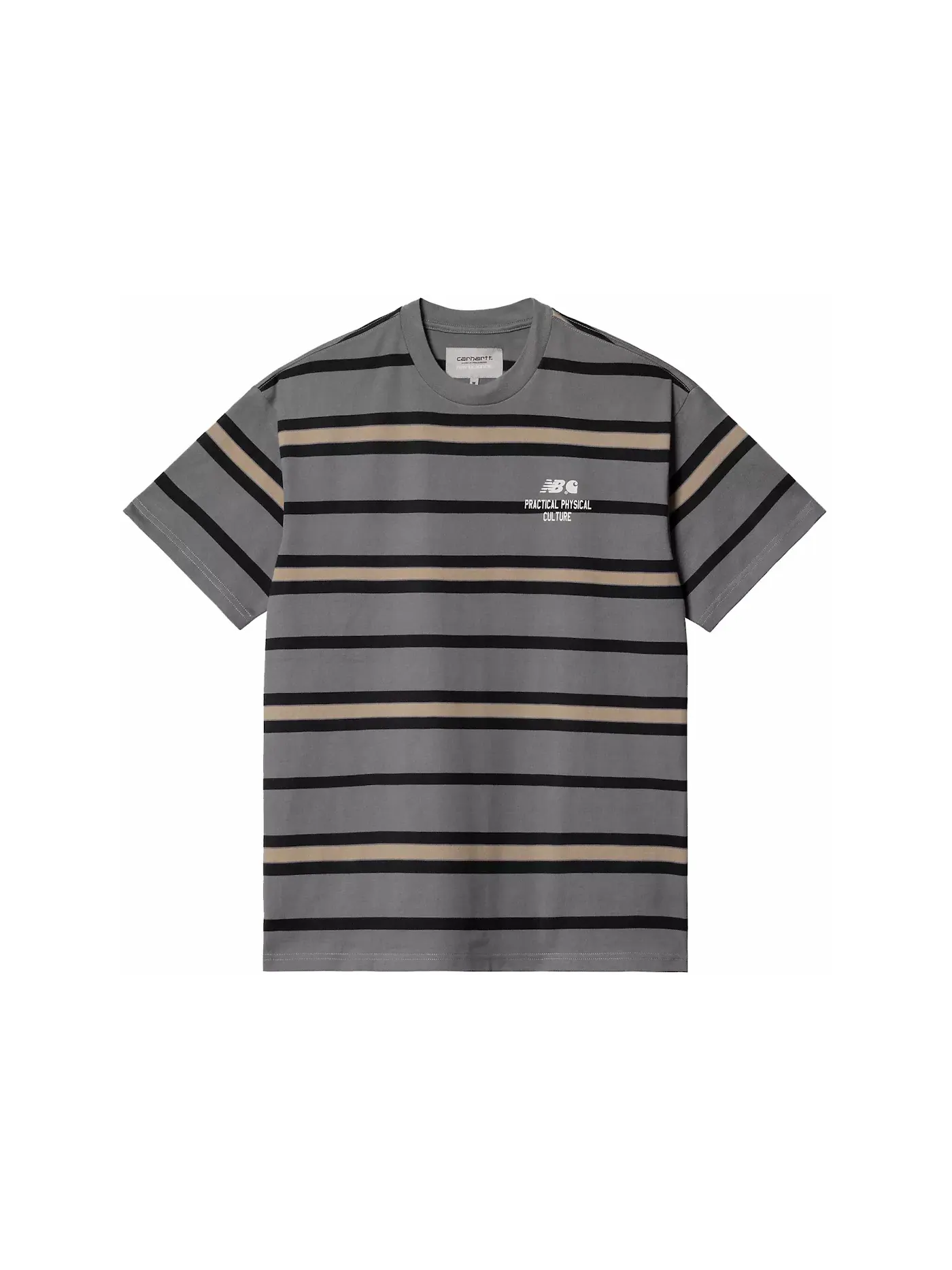 Мужская футболка с принтом New Balance x Carhartt WIP Stripe Tee Eclipse — изображение 1 из 2