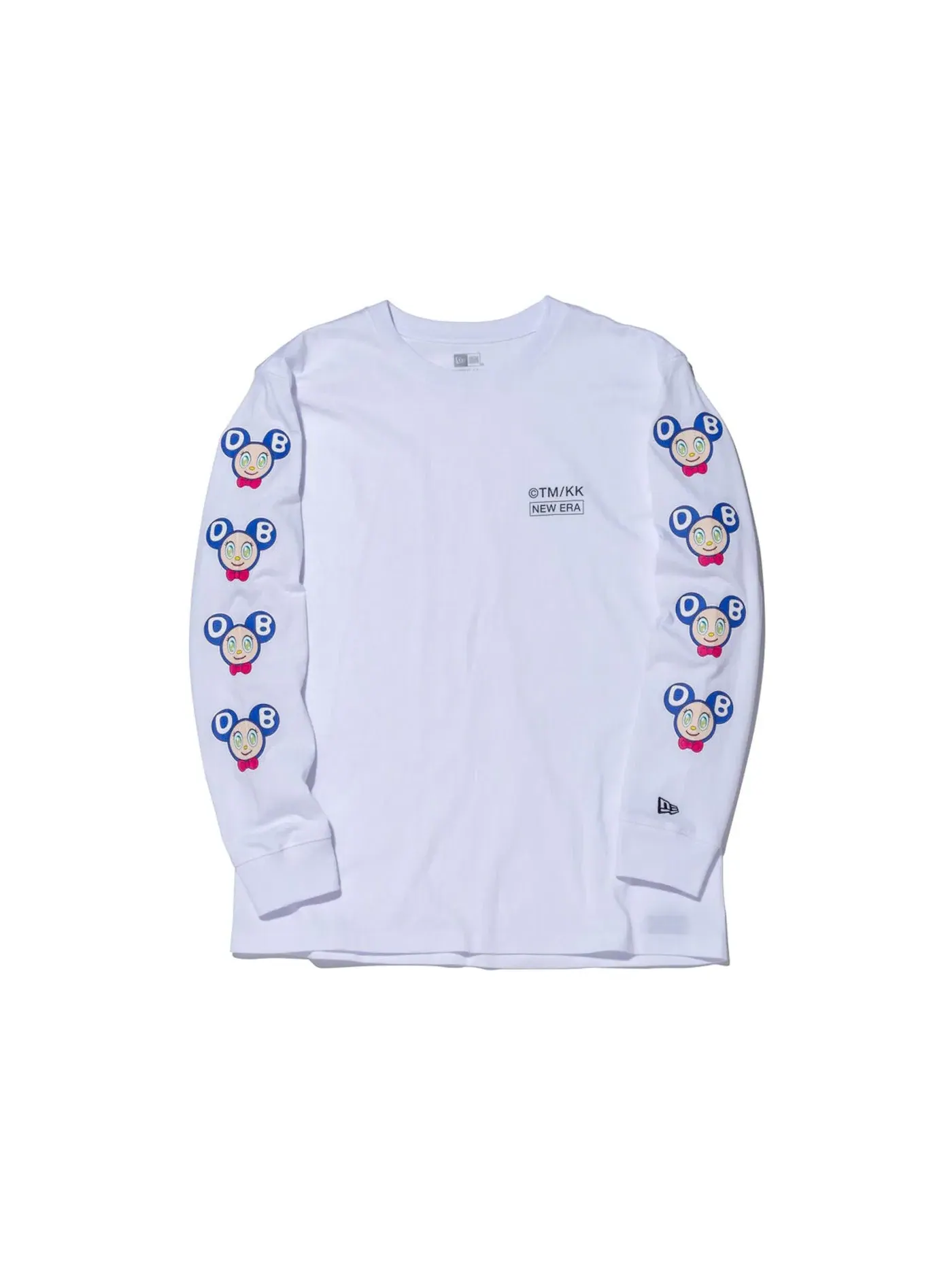 Унисекс футболка с длинным рукавом New Era x Takashi Murakami DOB Relaxed Fit L/S Tee — изображение 1 из 1, белый
