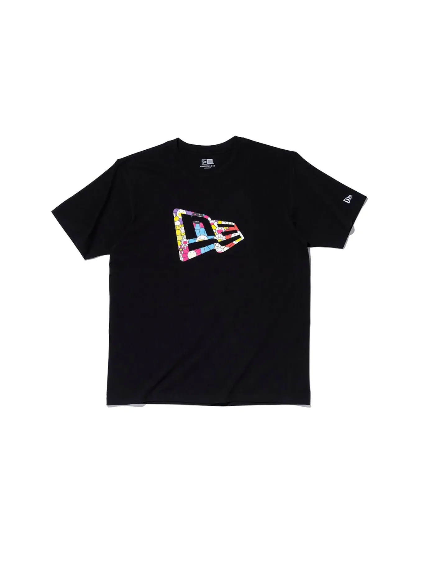 Унисекс футболка свободного кроя с принтом New Era x Takashi Murakami Flag Tee — изображение 1 из 1, черный