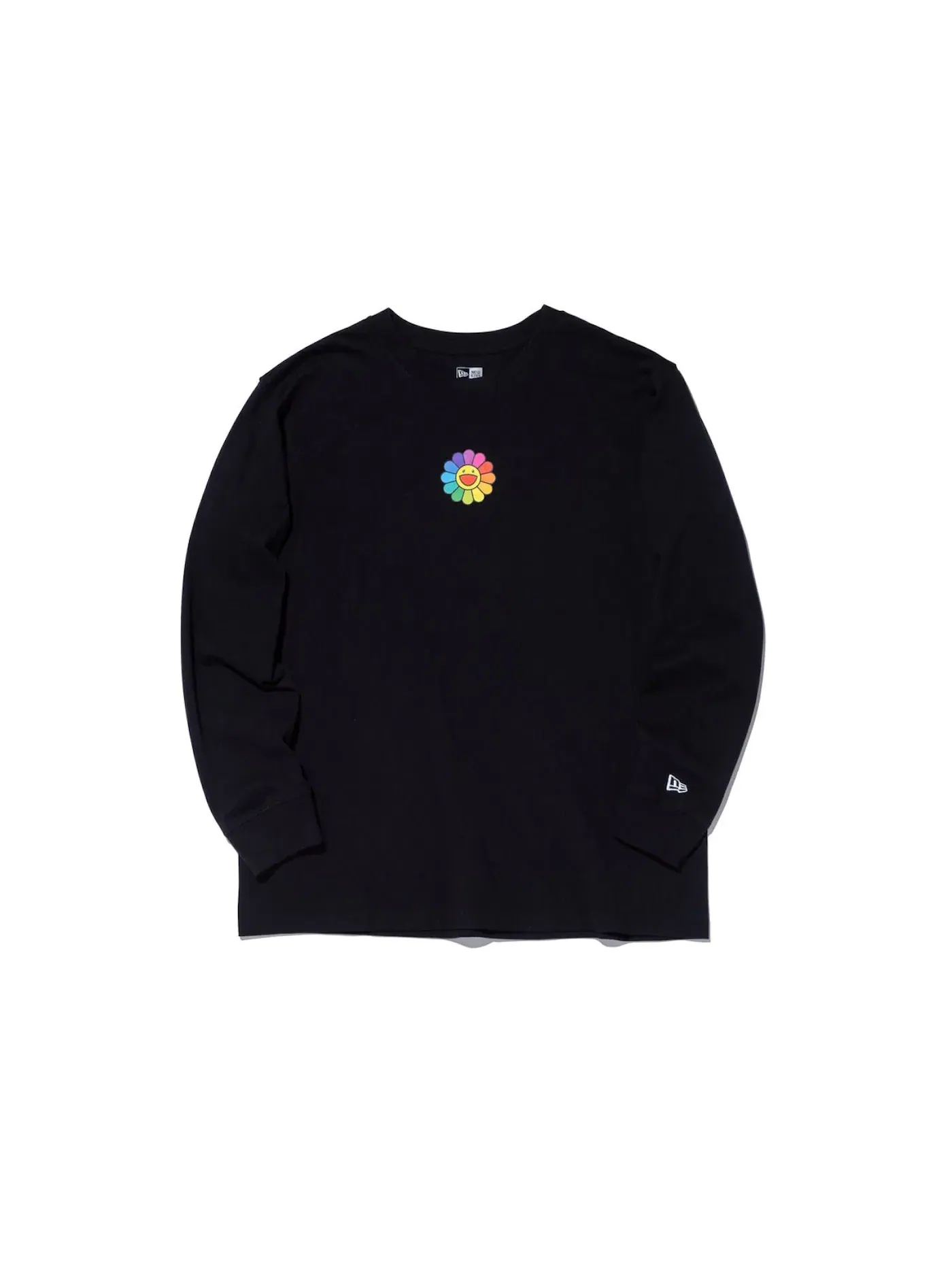 Унисекс футболка с длинным рукавом с принтом Tee New Era — изображение 1 из 2, черный