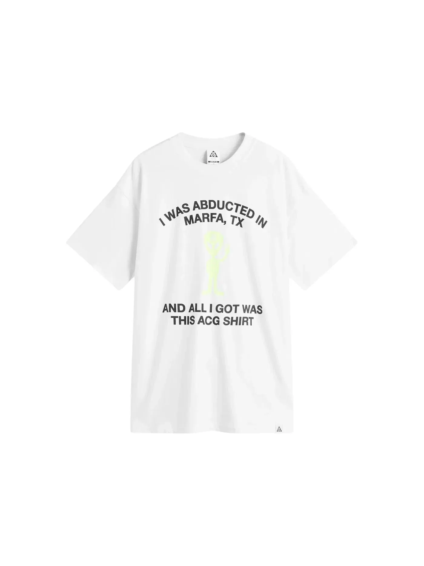 Мужская футболка с принтом Nike ACG Alien Tee — изображение 1 из 1, белый