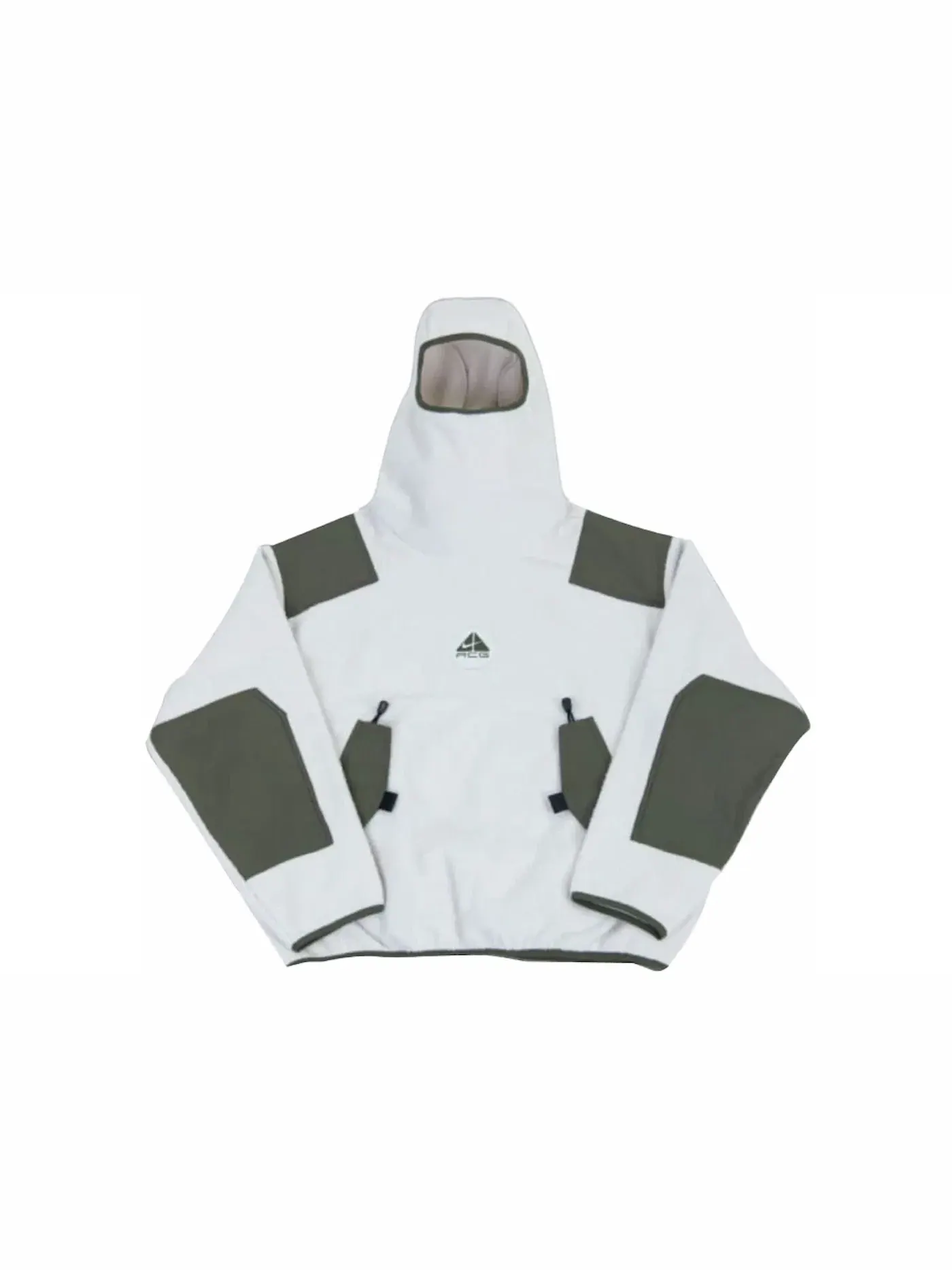 Мужская куртка-балаклава на флисе с капюшоном Nike ACG Retro Fleece Pullover Jacket — изображение 1 из 1, светлый/хаки