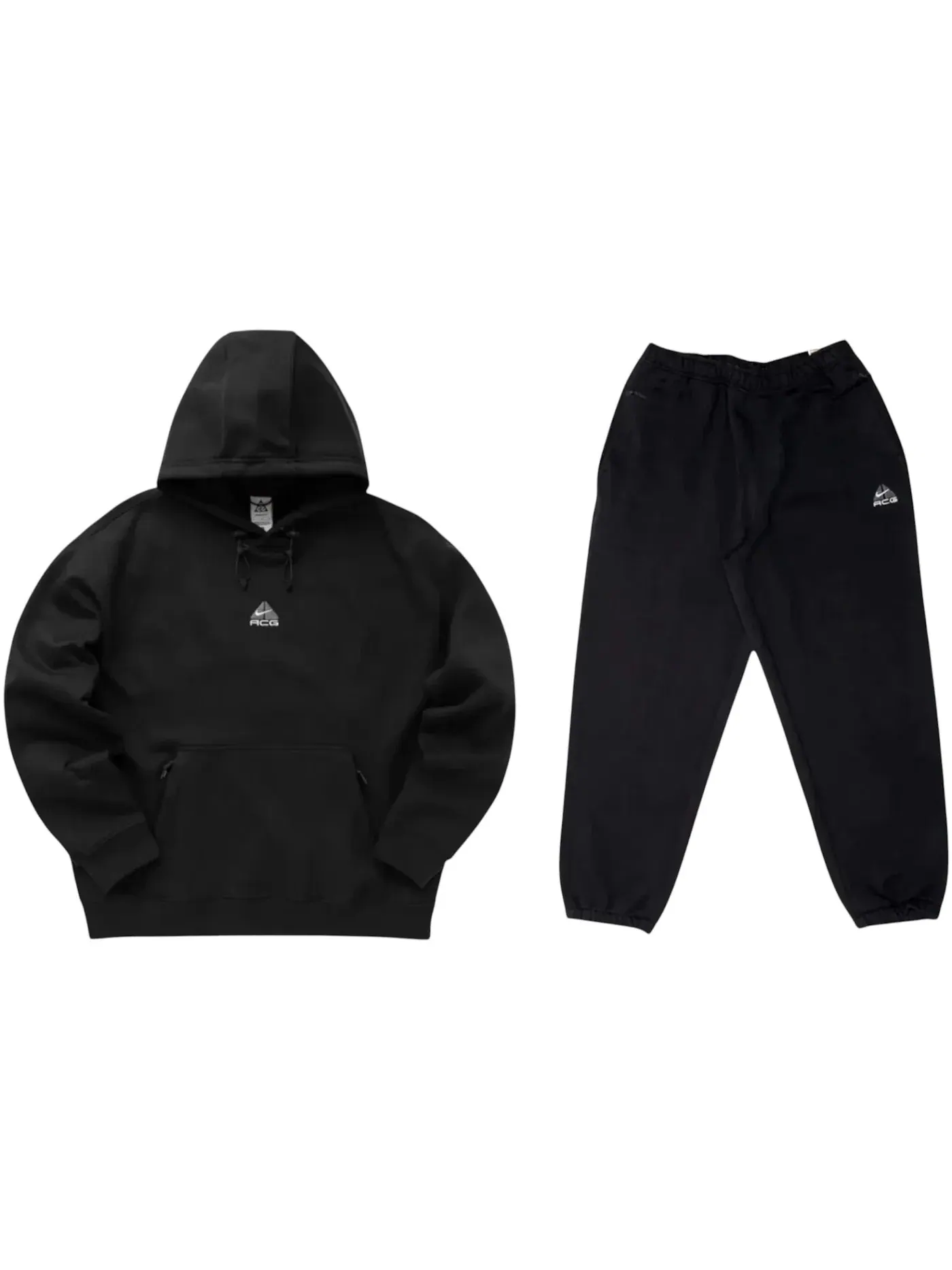Мужской комплект из футера Nike ACG Fleece Hoodie & Joggers Set Nike — изображение 1 из 1, черный