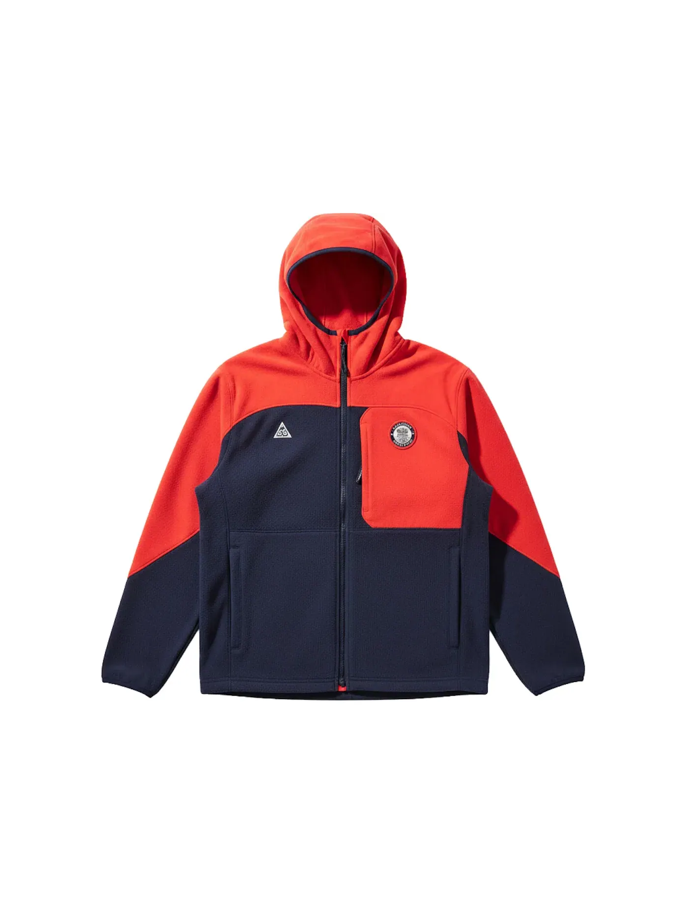 Мужская куртка из флиса Polartec с полной застежкой-молнией Wolf Tree Nike — изображение 1 из 1, темно-синий