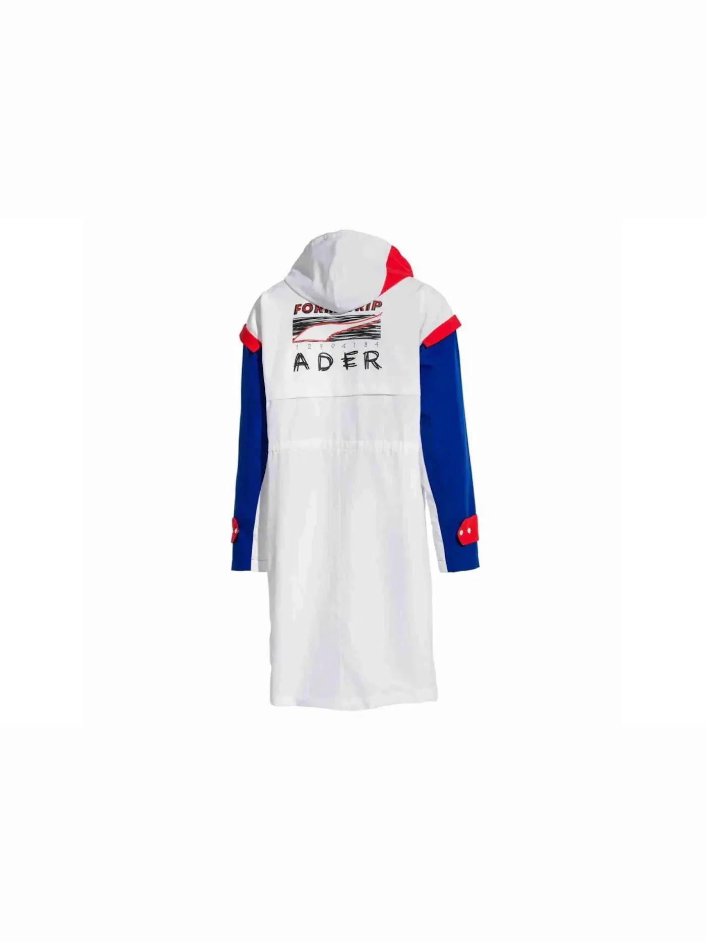 Мужская парка с полноценной застежкой-молнией Ader Error Parka Nike — изображение 2 из 2, белый/синий/красный