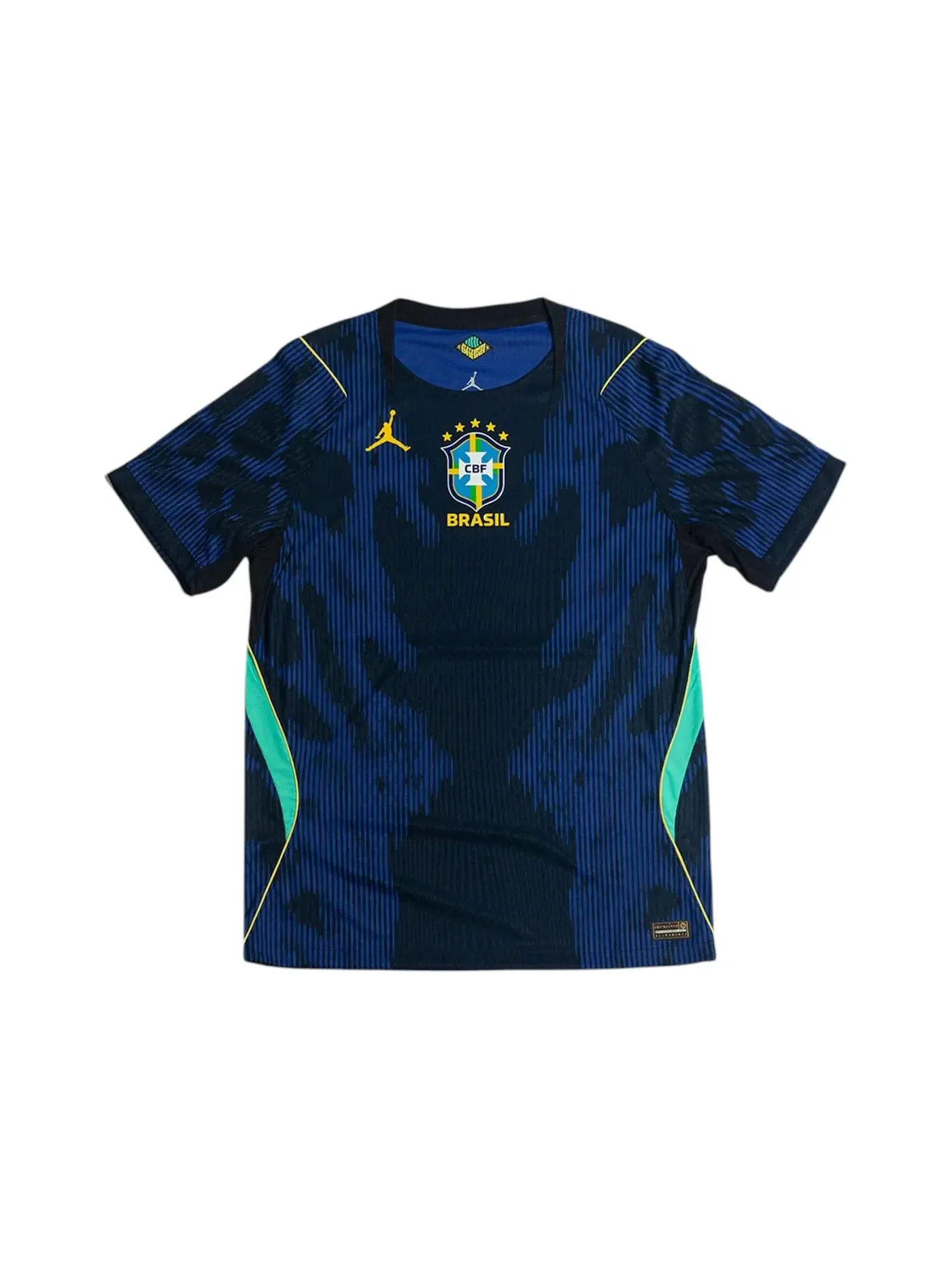 Мужская футбольная джерси Air Jordan x CBF Brazil Aero Fit Advance Match Away Nike — изображение 1 из 1, черный