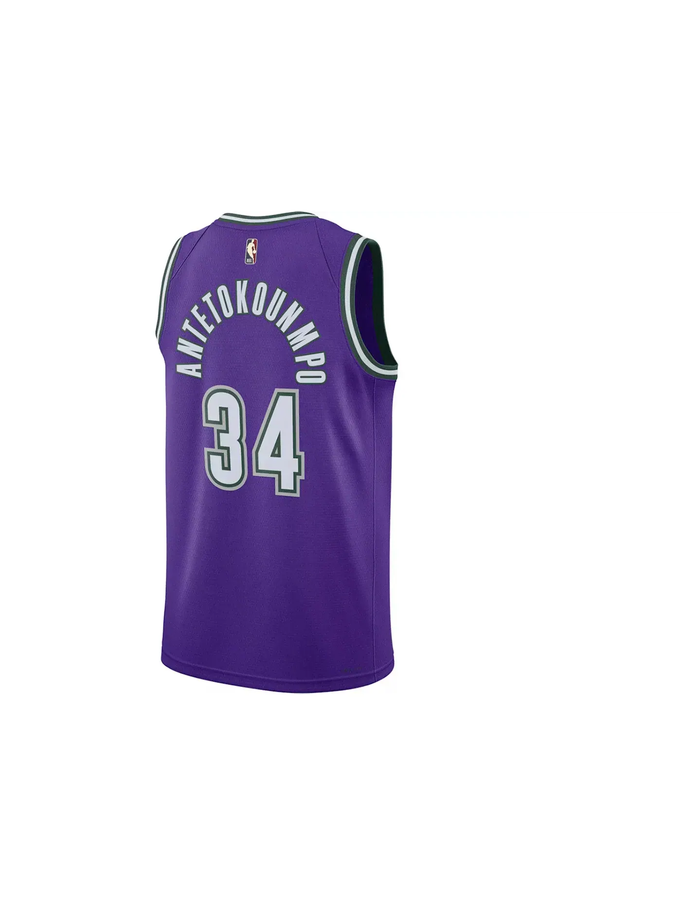 Мужская джерси с принтом Nike Antetokounmpo Milwaukee Bucks NBA Dri-Fit — изображение 2 из 2, фиолетовый