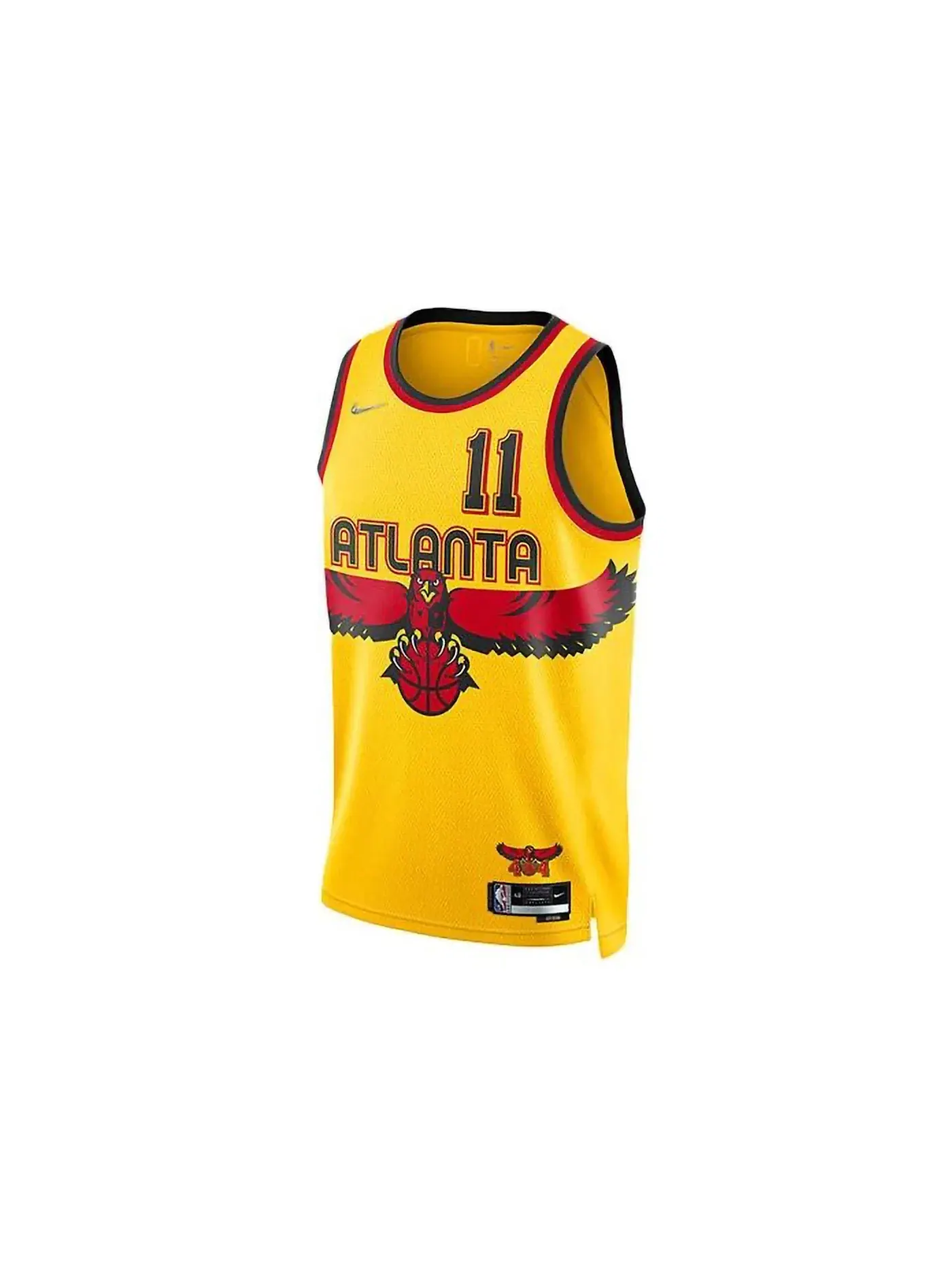 Мужская баскетбольная джерси Atlanta Hawks Trae Young City Edition Swingman Nike — изображение 1 из 2, желтый/черный/красный