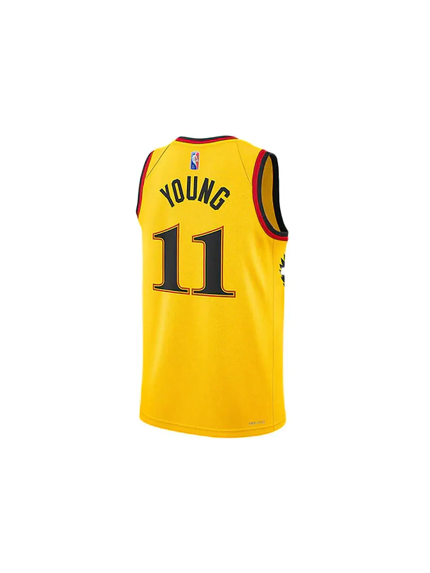 Мужская баскетбольная джерси Atlanta Hawks Trae Young City Edition Swingman Nike — изображение 2 из 2, желтый/черный/красный