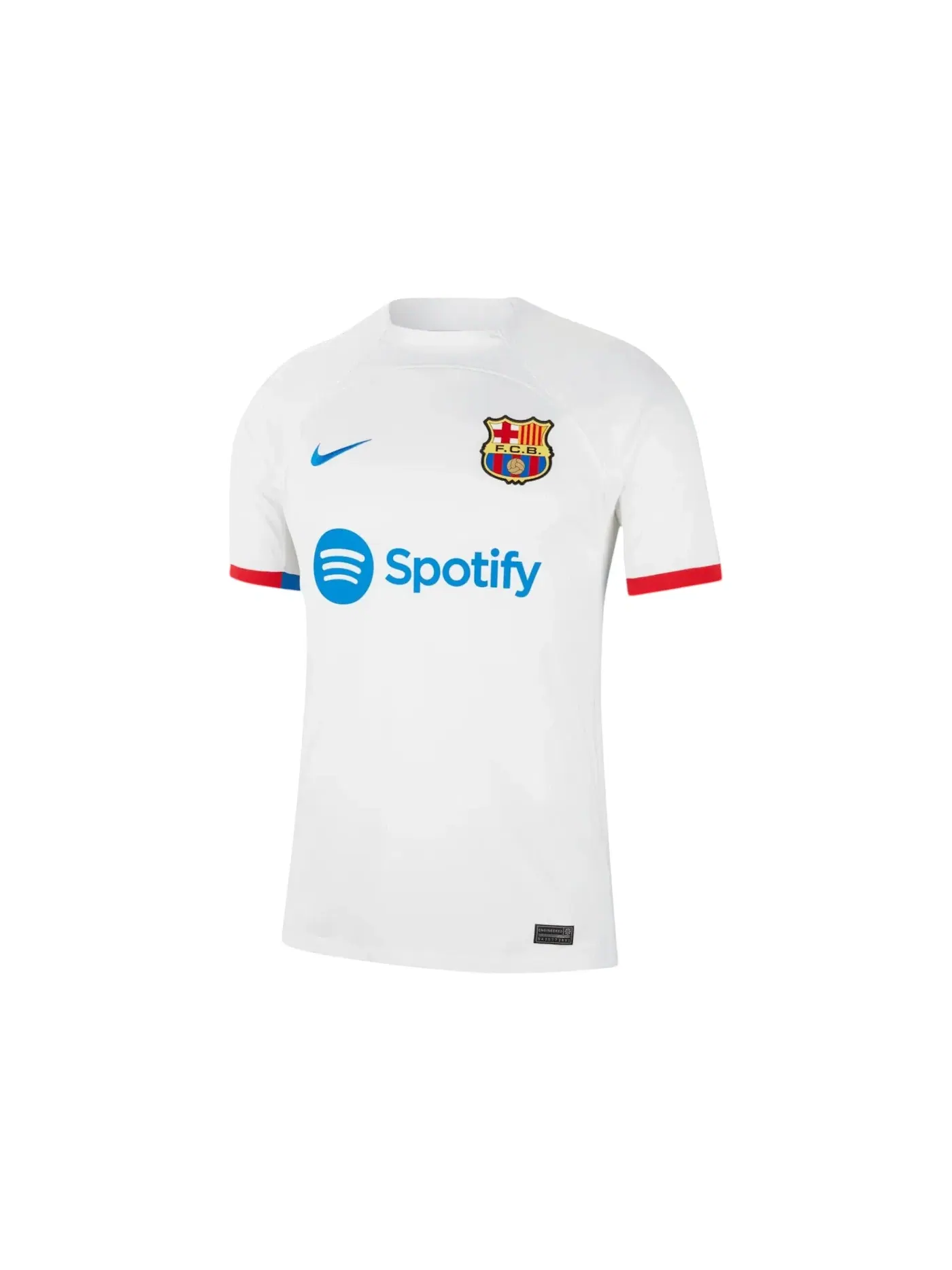 Мужская футболка-джерси с длинным рукавом Nike Barcelona F.C. 2023/24 Second Retro Logo Edition Dri-Fit Stadium, белый