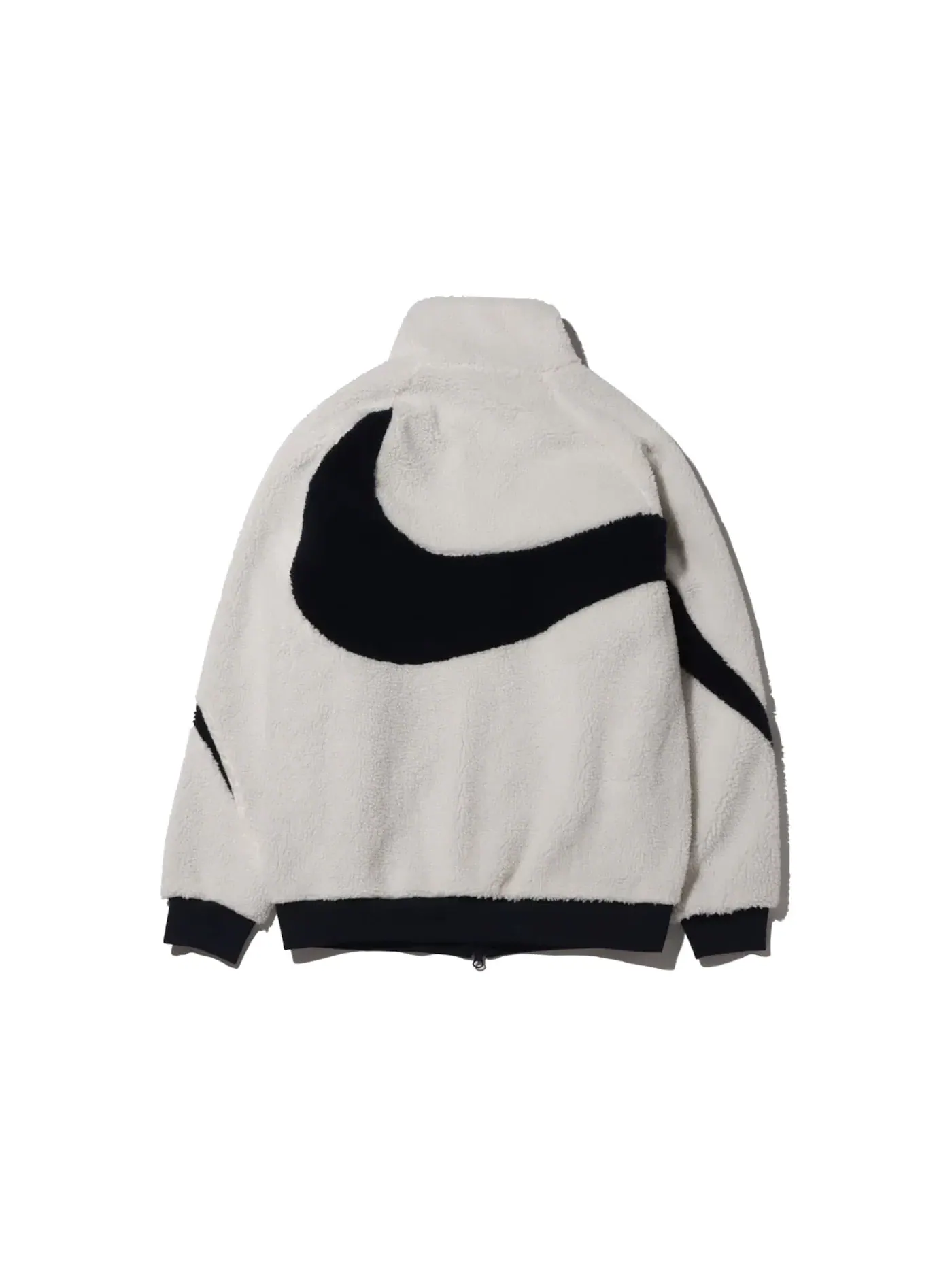 Мужская куртка с принтом Nike Big Swoosh Reversible Boa Jacket — изображение 2 из 3, белый темно-синий черный