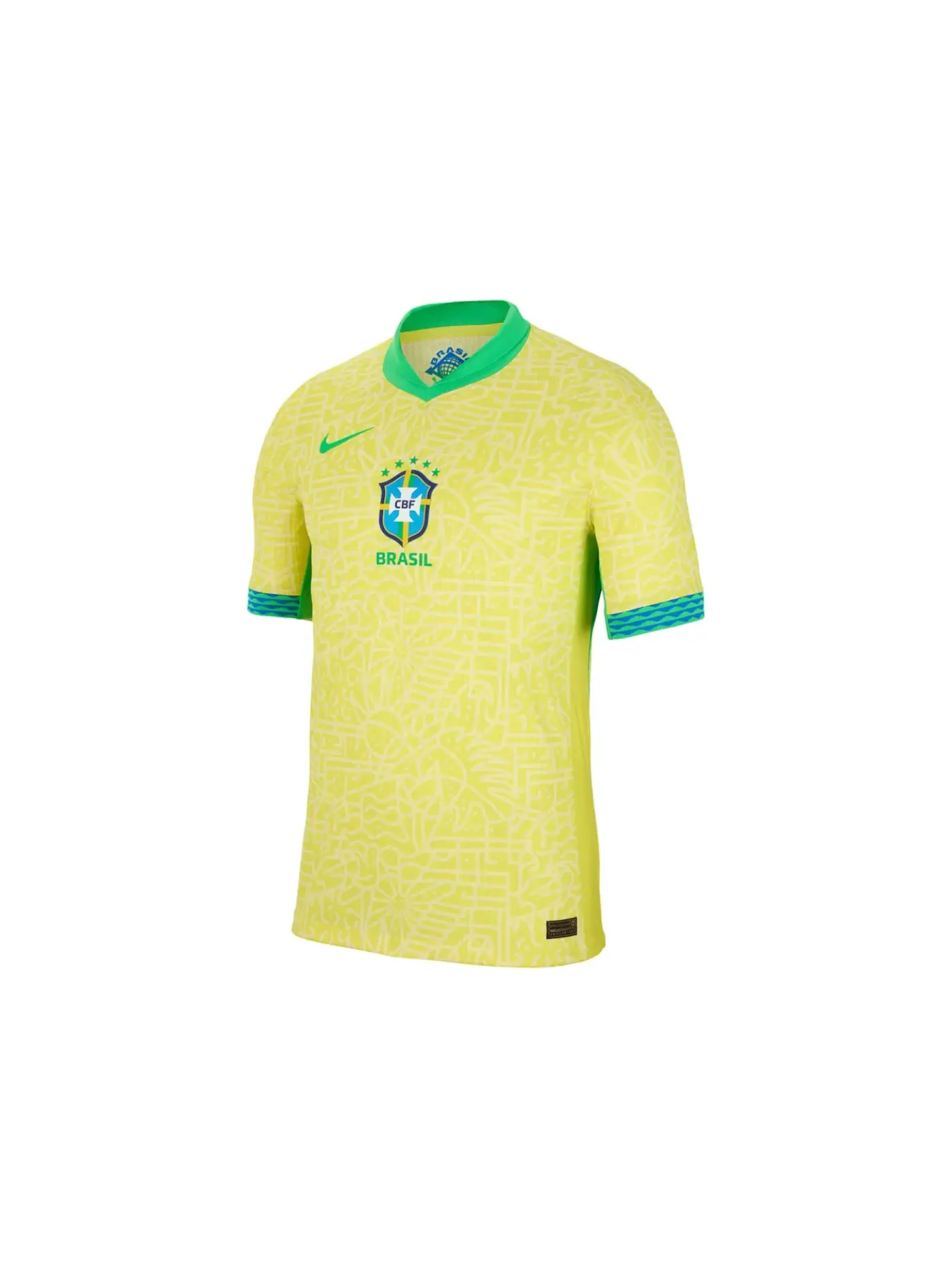 Мужская футбольная джерси Nike Brazil 2024 Match Home ADV Authentic Jersey — изображение 1 из 2, желтый//зеленый