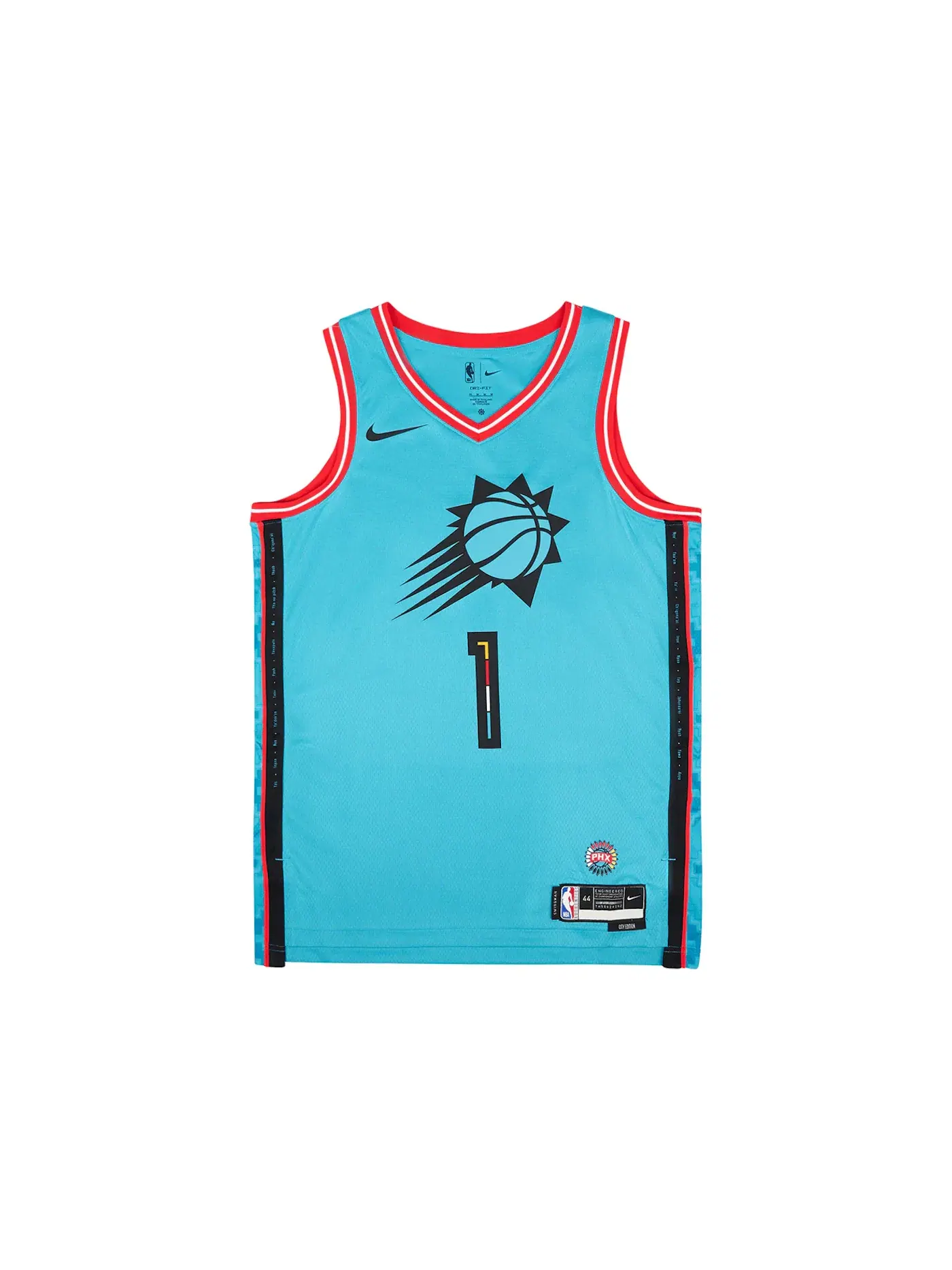 Мужская джерси с принтом Nike Devin Booker Phoenix Suns Dri-FIT, Dark Turquoise — изображение 1 из 2