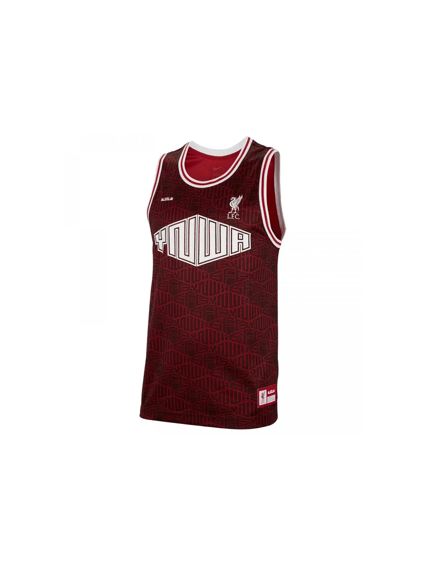 Детская футболка с длинным рукавом Jersey Nike — изображение 1 из 2, черный бордовый белый