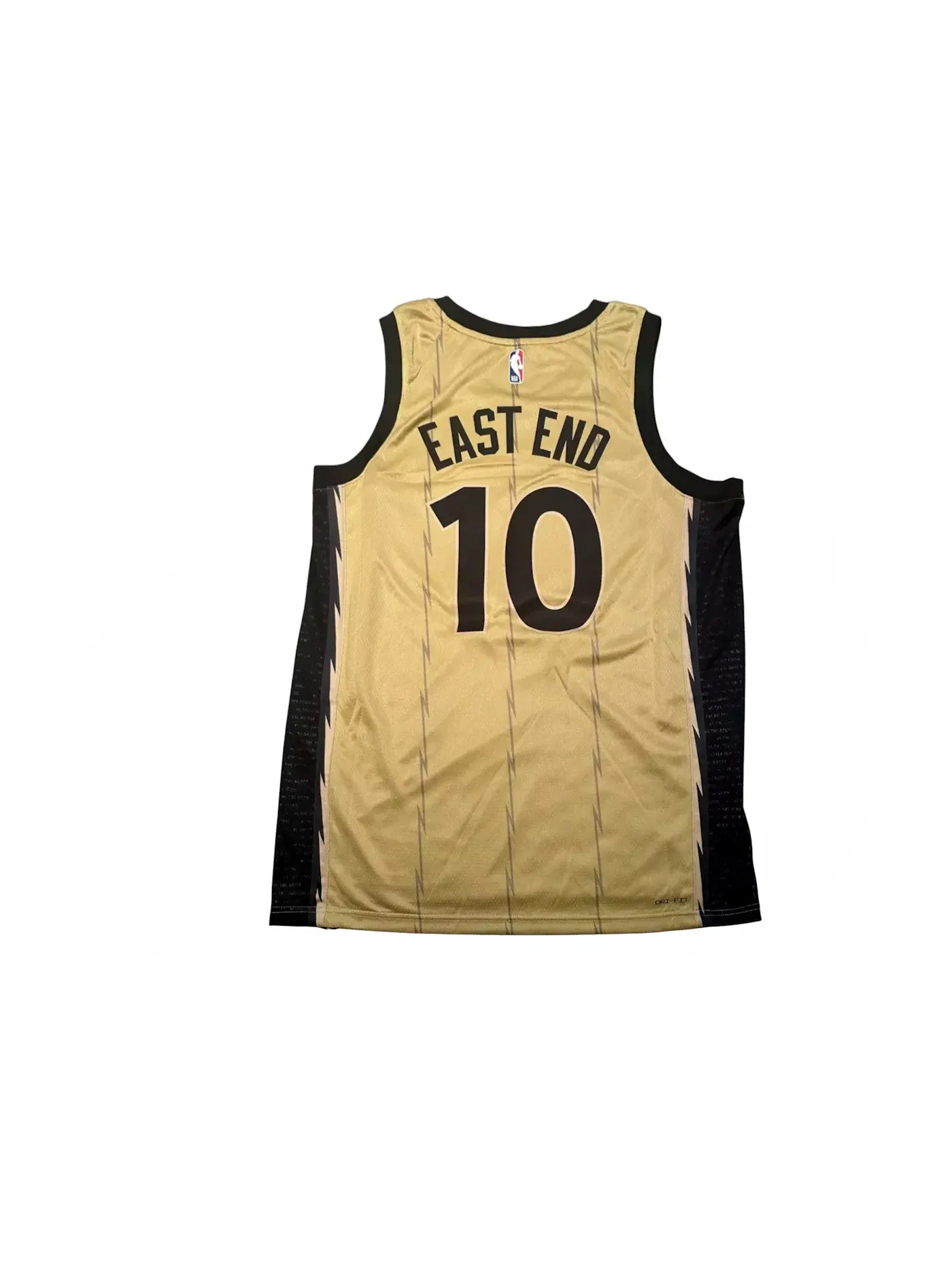 Мужская баскетбольная джерси Nike Drake Toronto Raptors East End Swingman — изображение 2 из 2, золото