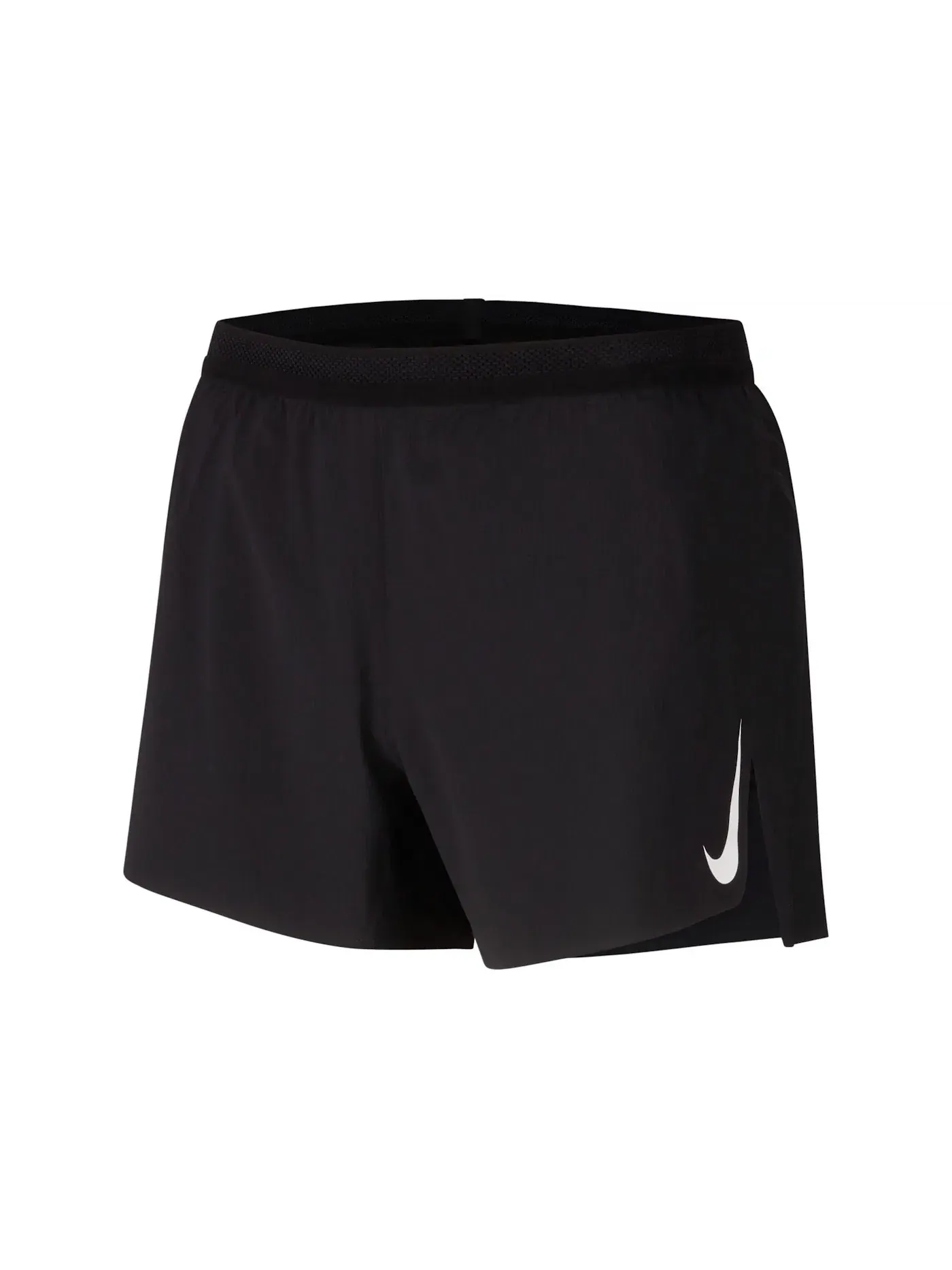 Мужские беговые шорты с подкладкой Dri-FIT ADV AeroSwift 4" Nike — изображение 1 из 3, черный/белый