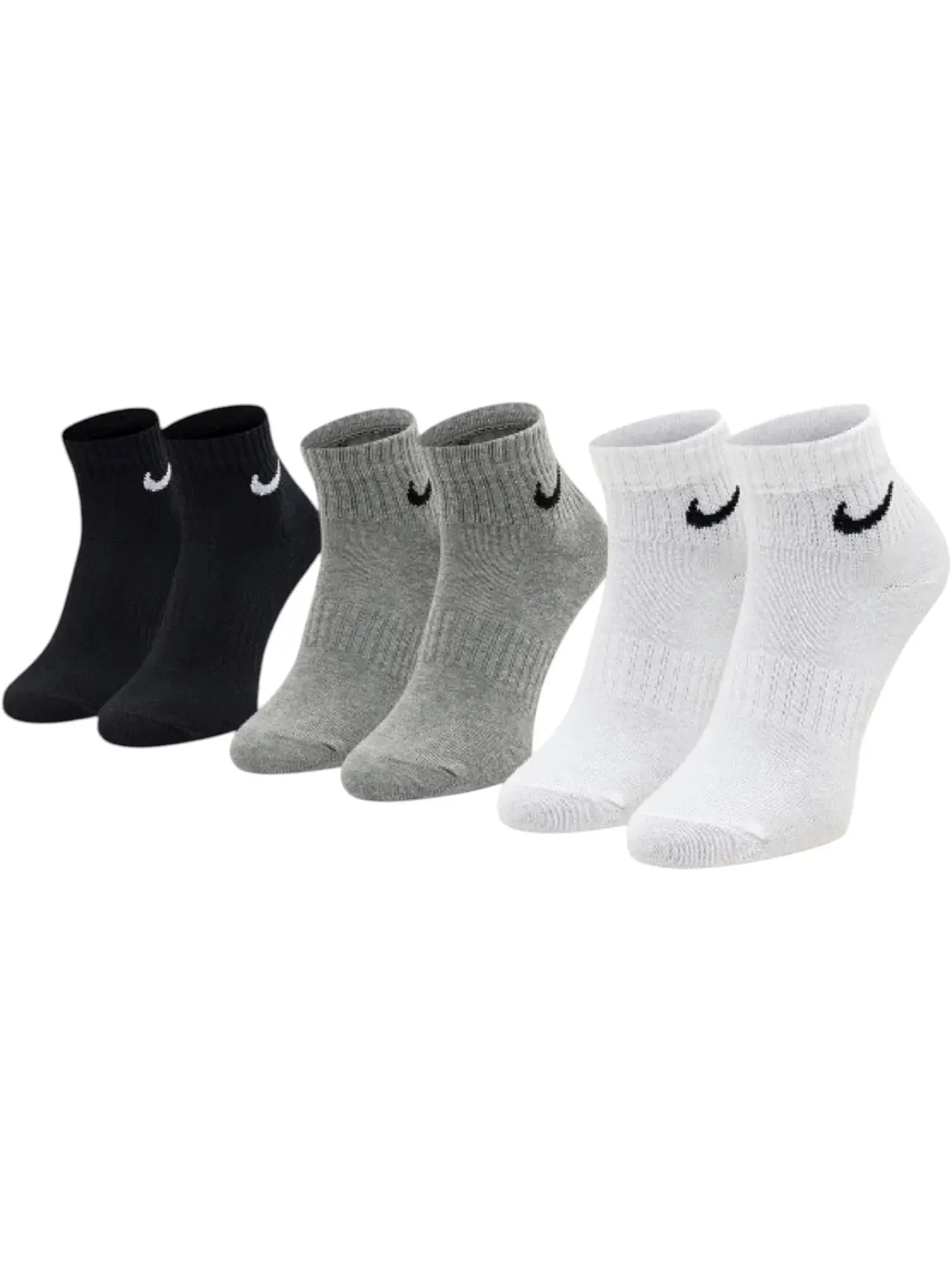 Детские носки Nike Everyday Cushioned Lightweight Low Socks — изображение 1 из 1, черный