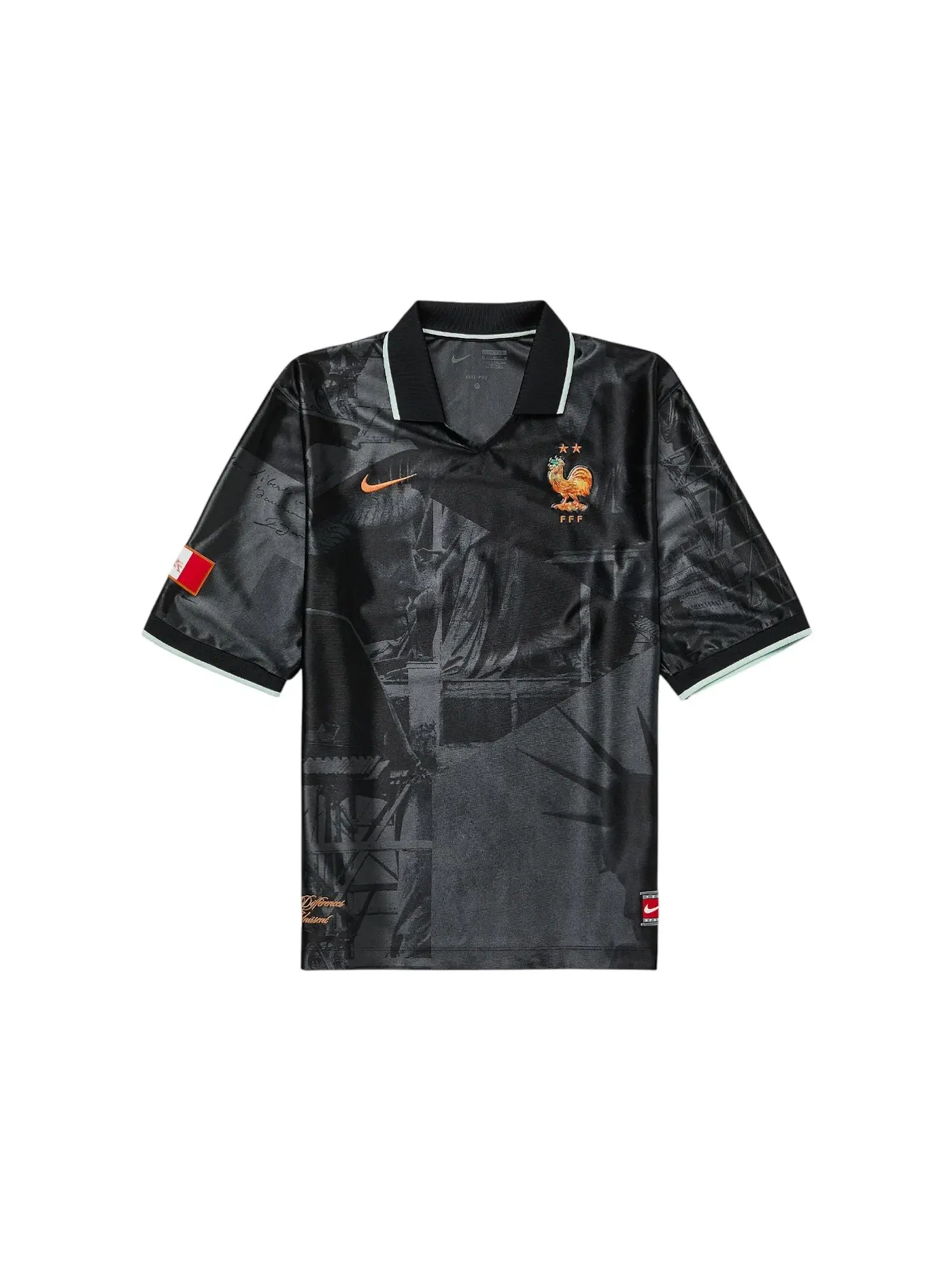 Мужская футболка с принтом Nike France 2026 Dri-FIT Energy Top, Anthracite Igloo Metallic Copper — изображение 1 из 1