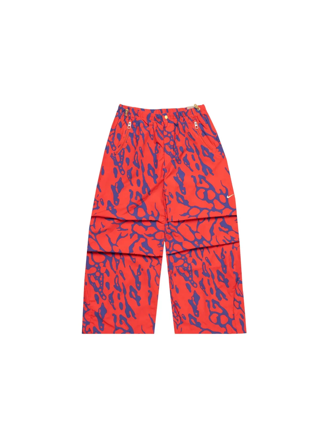 Мужские парашютные штаны с принтом Nike F.R.O.G, Light Crimson/Deep Night/Light Lemon Twist — изображение 1 из 1