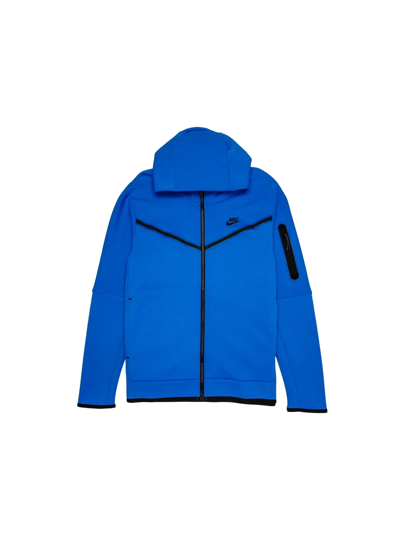 Мужская куртка-худи на молнии с капюшоном Tech Fleece Nike — изображение 1 из 1, синий/черный