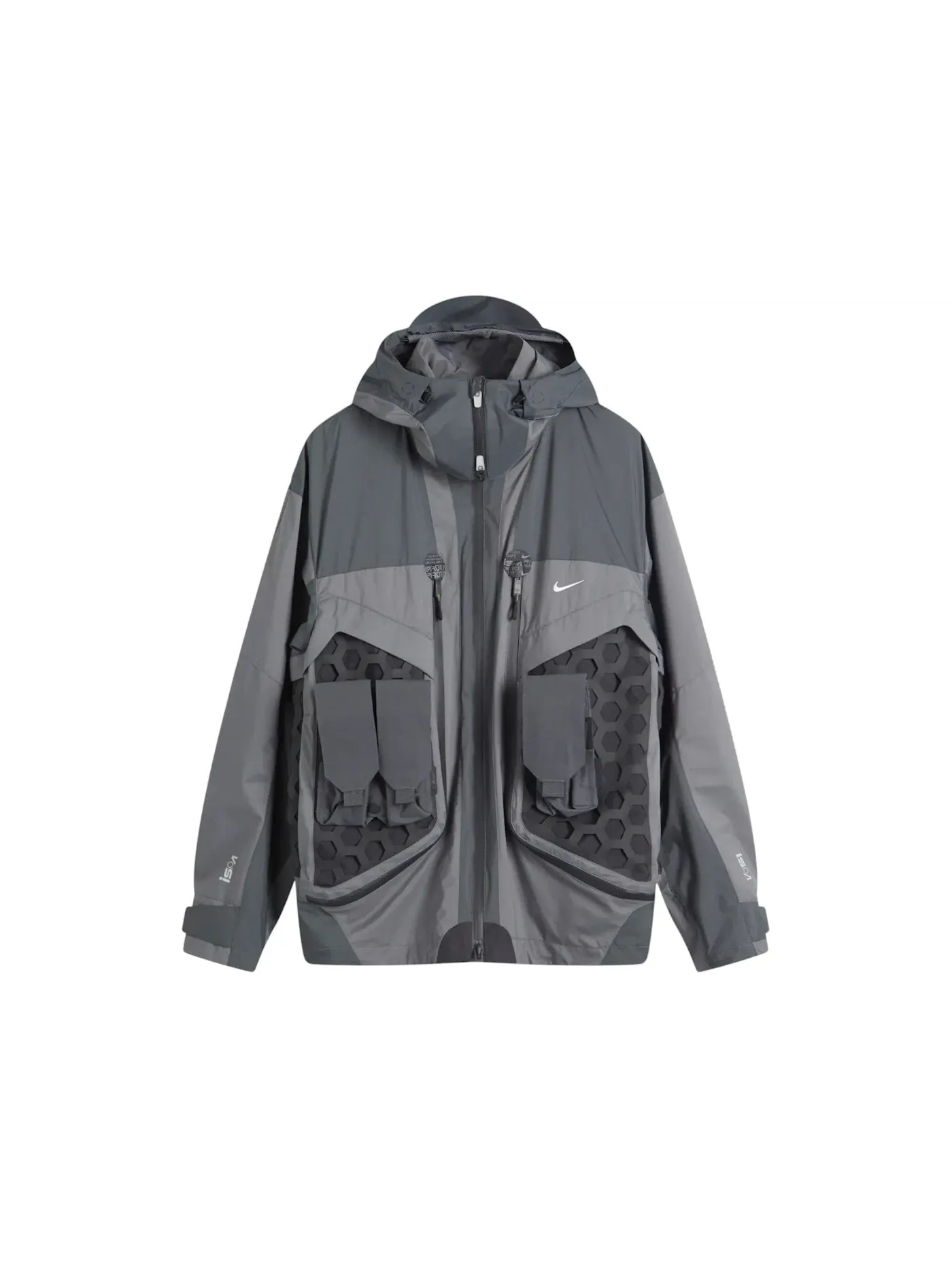 Мужская куртка с дизайном Butterfly Jacket Nike — изображение 1 из 1, темный серый/черный