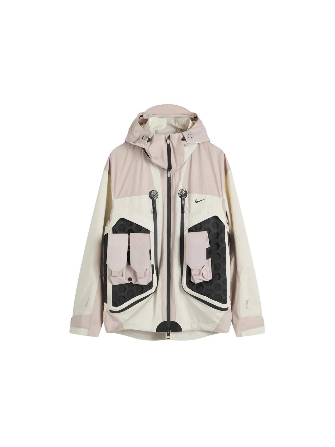 Мужская куртка с принтом Nike ISPA Butterfly Jacket — изображение 1 из 1, светлый//черный