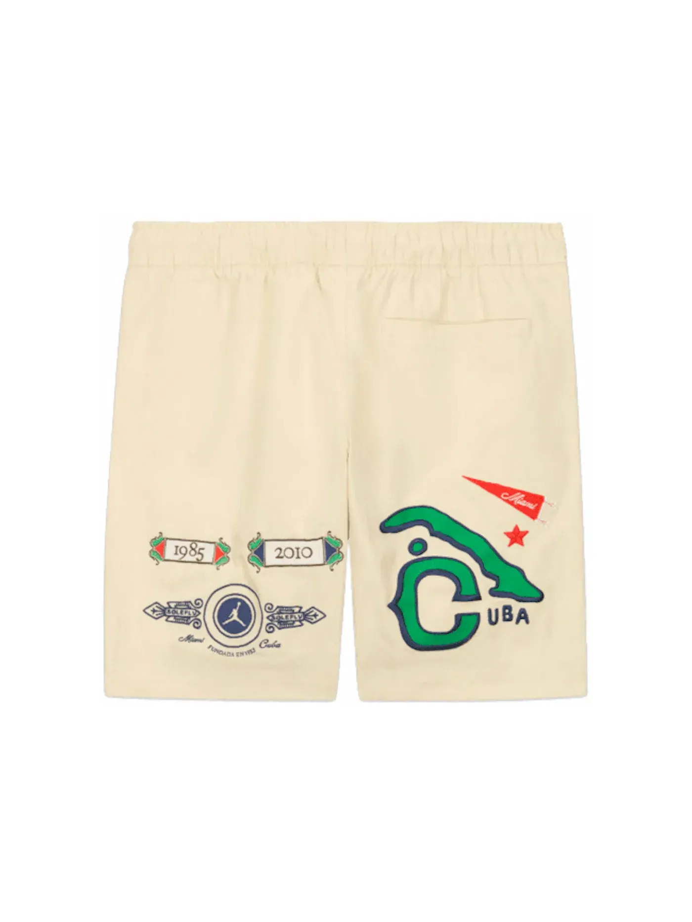 Мужские шорты Nike Jordan Pro x Solefly Souvenir Shorts — изображение 2 из 2, бежевый