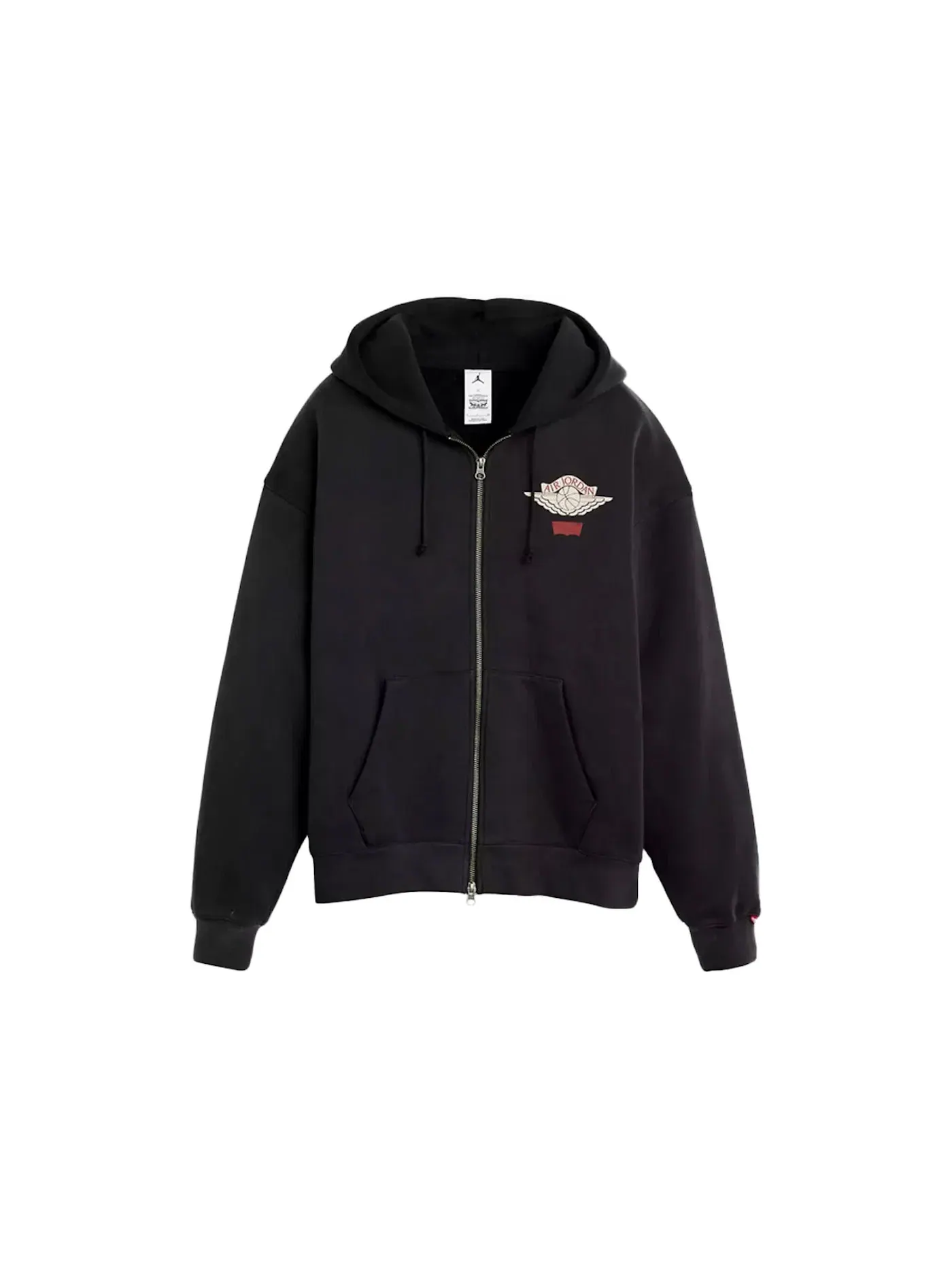 Мужская худи с полной застежкой-молнией Nike Jordan x Levis Hoodie (Asia Sizing) — изображение 1 из 2, черный