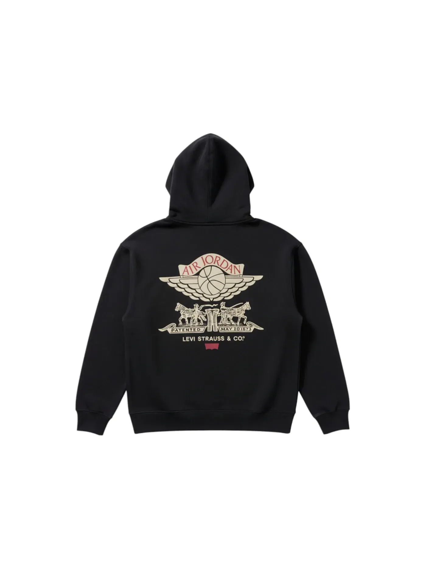 Мужская худи Nike Jordan x Levis Full Zip Hoodie — изображение 1 из 2, черный