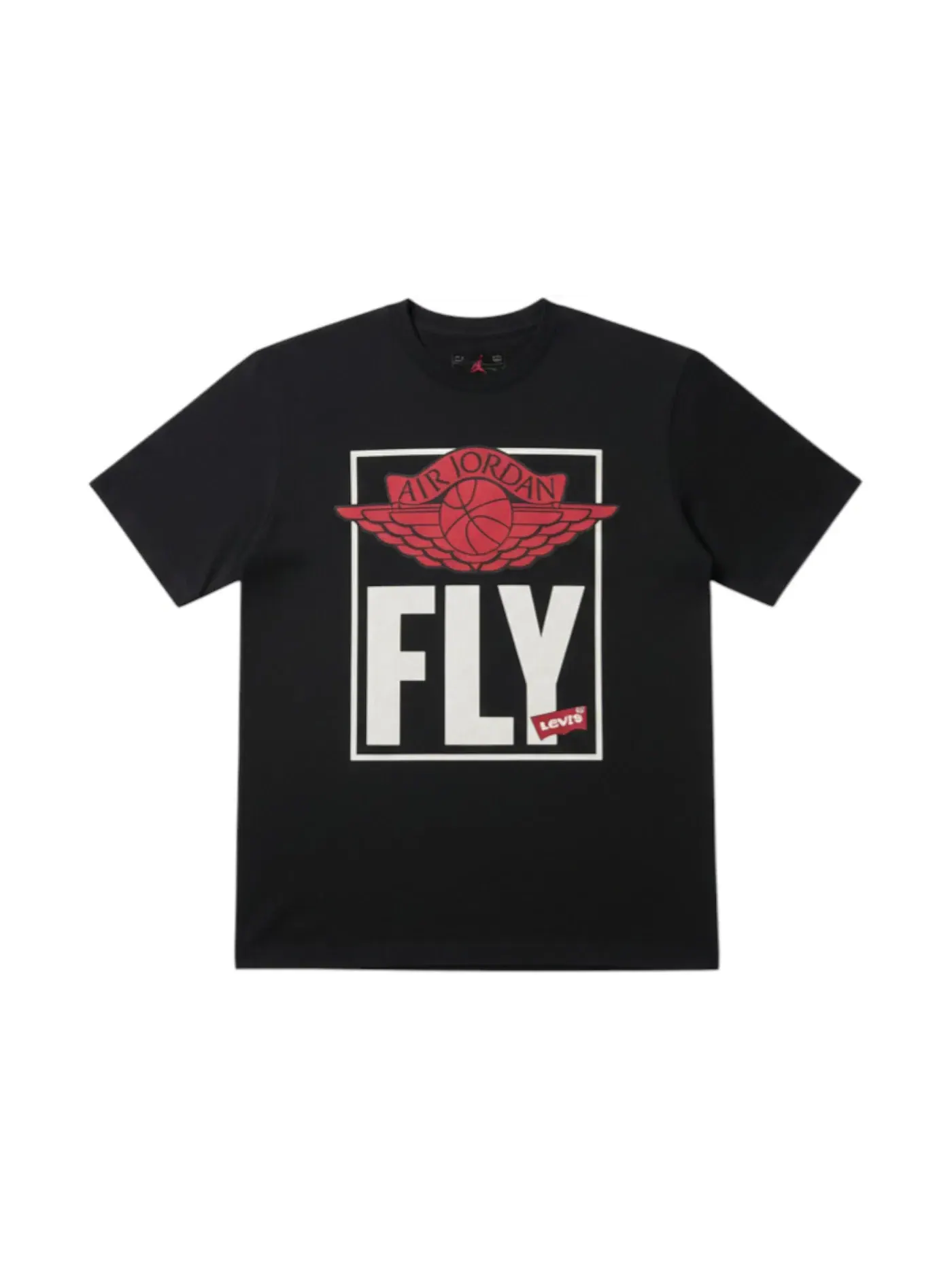 Мужская футболка с коротким рукавом Nike Jordan x Levis S S Tee — изображение 1 из 1, черный