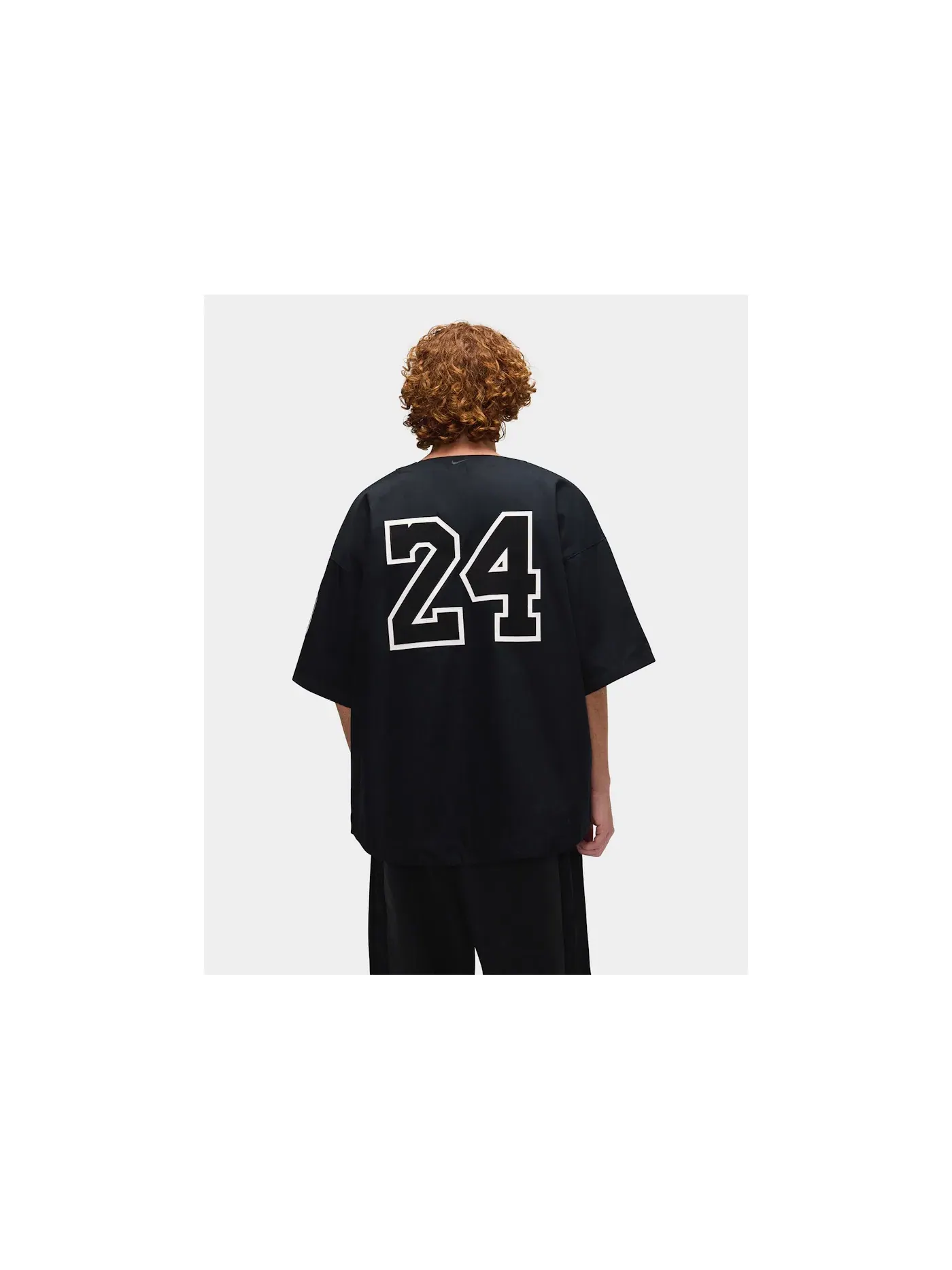 Мужская бейсбольная джерси с принтом Jersey Nike — изображение 5 из 6, черный