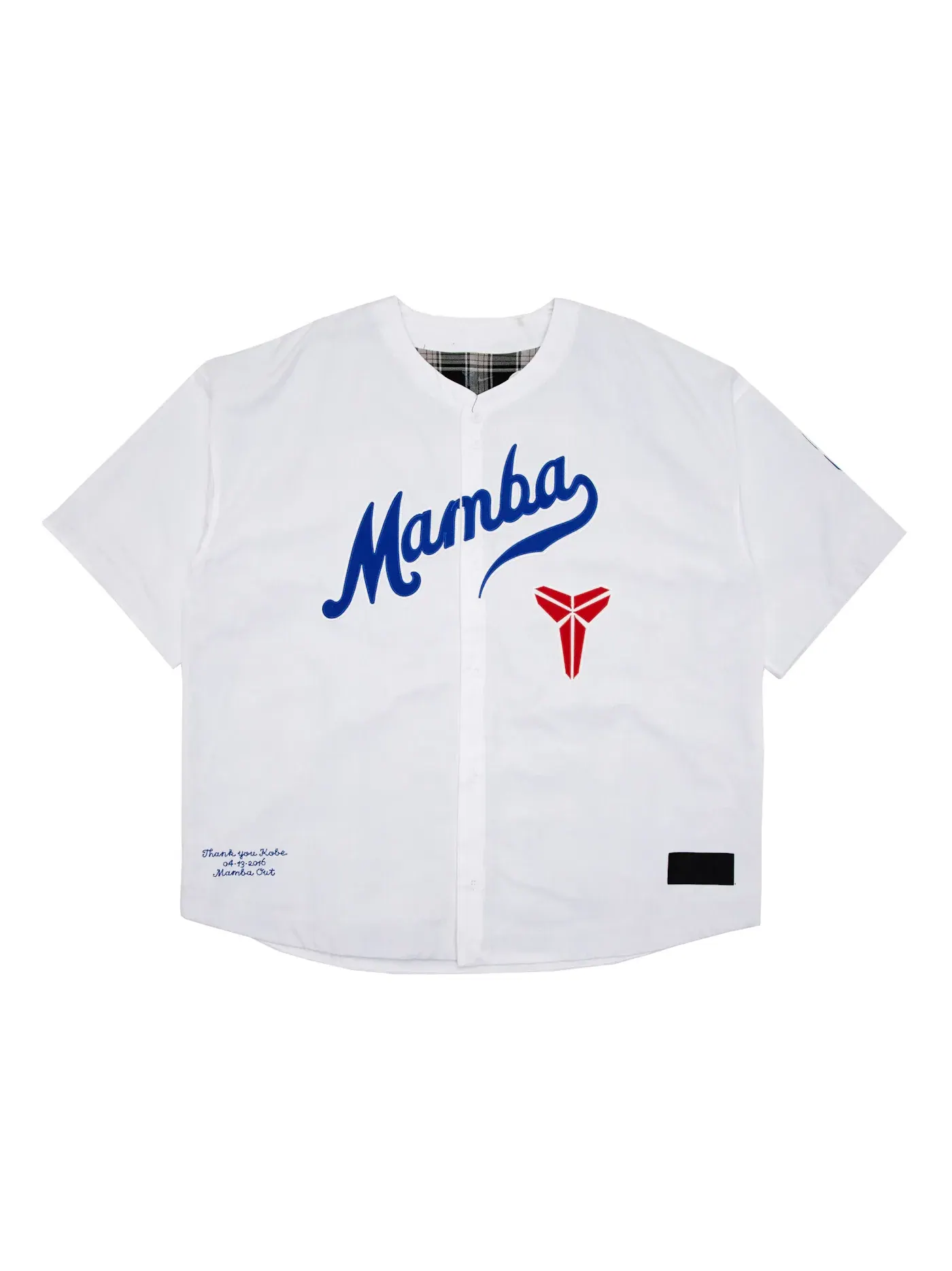 Мужская джерси с коротким рукавом Nike Kobe Bryant Baseball S/S Top — изображение 1 из 6, белый/синий