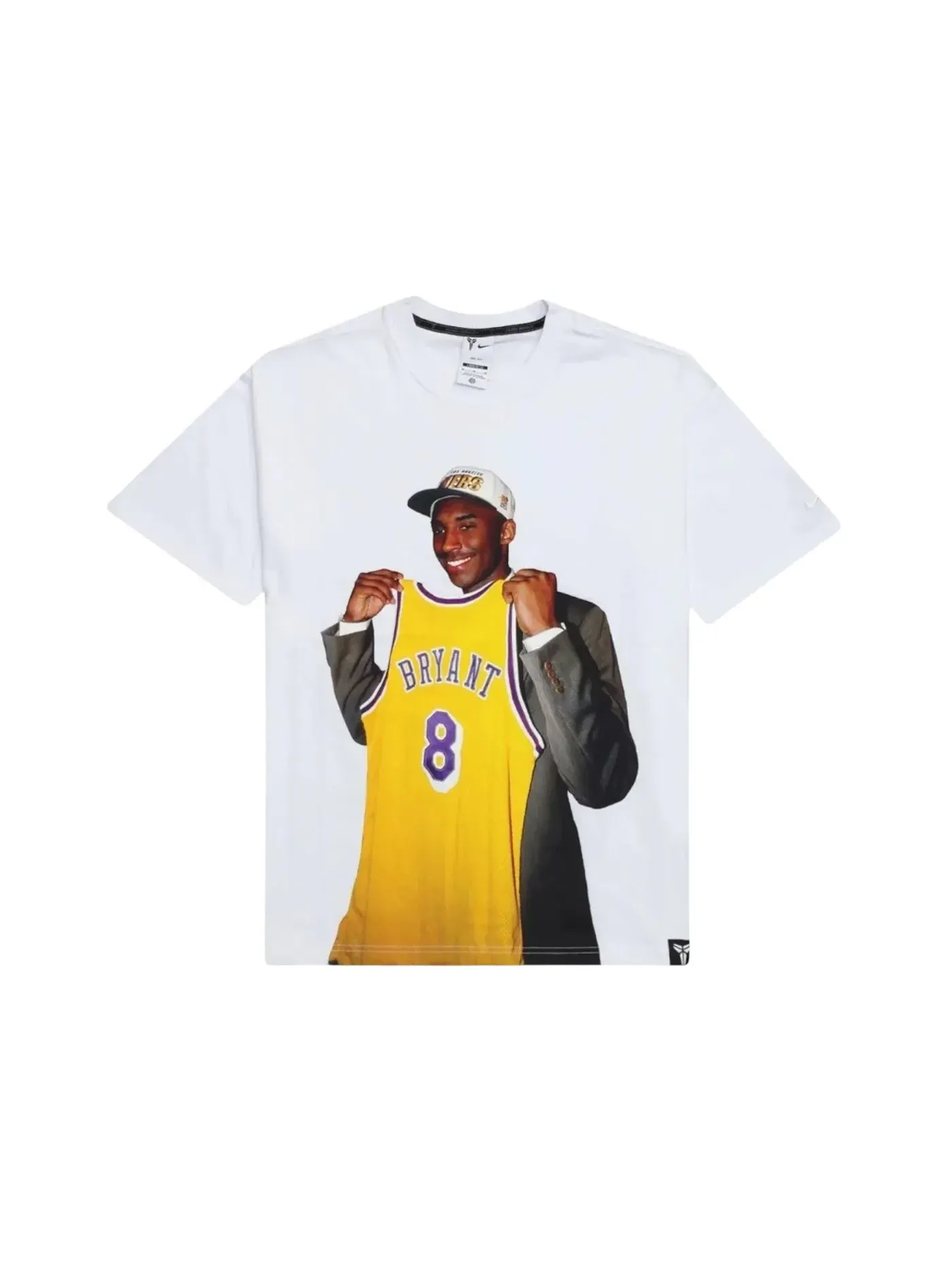 Мужская футболка с принтом Kobe Draft Pack 1996 Nike — изображение 1 из 2, белый