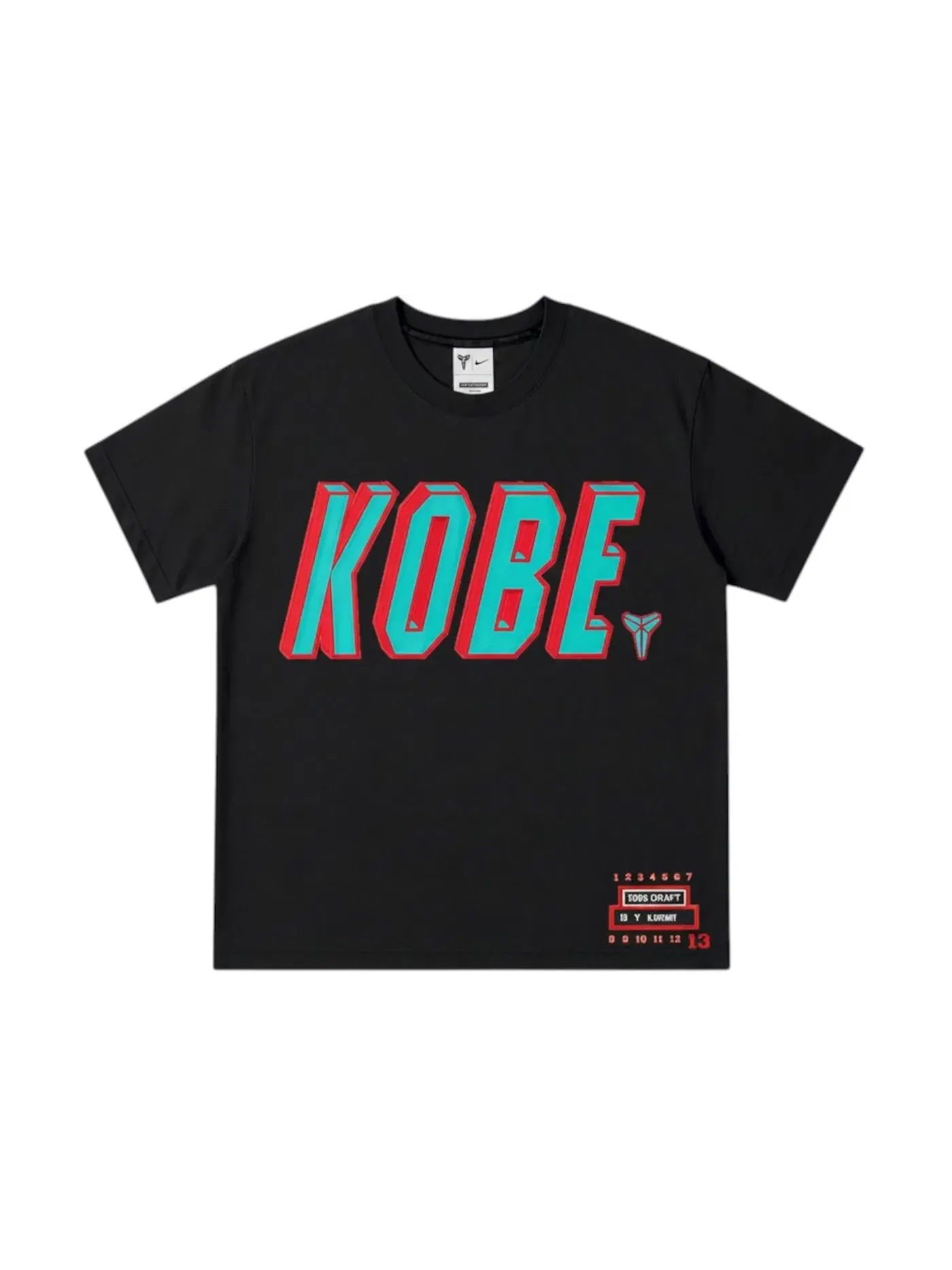 Мужская футболка Nike Kobe Draft Pack Vancouver Grizzlies — изображение 1 из 2, черный//красный