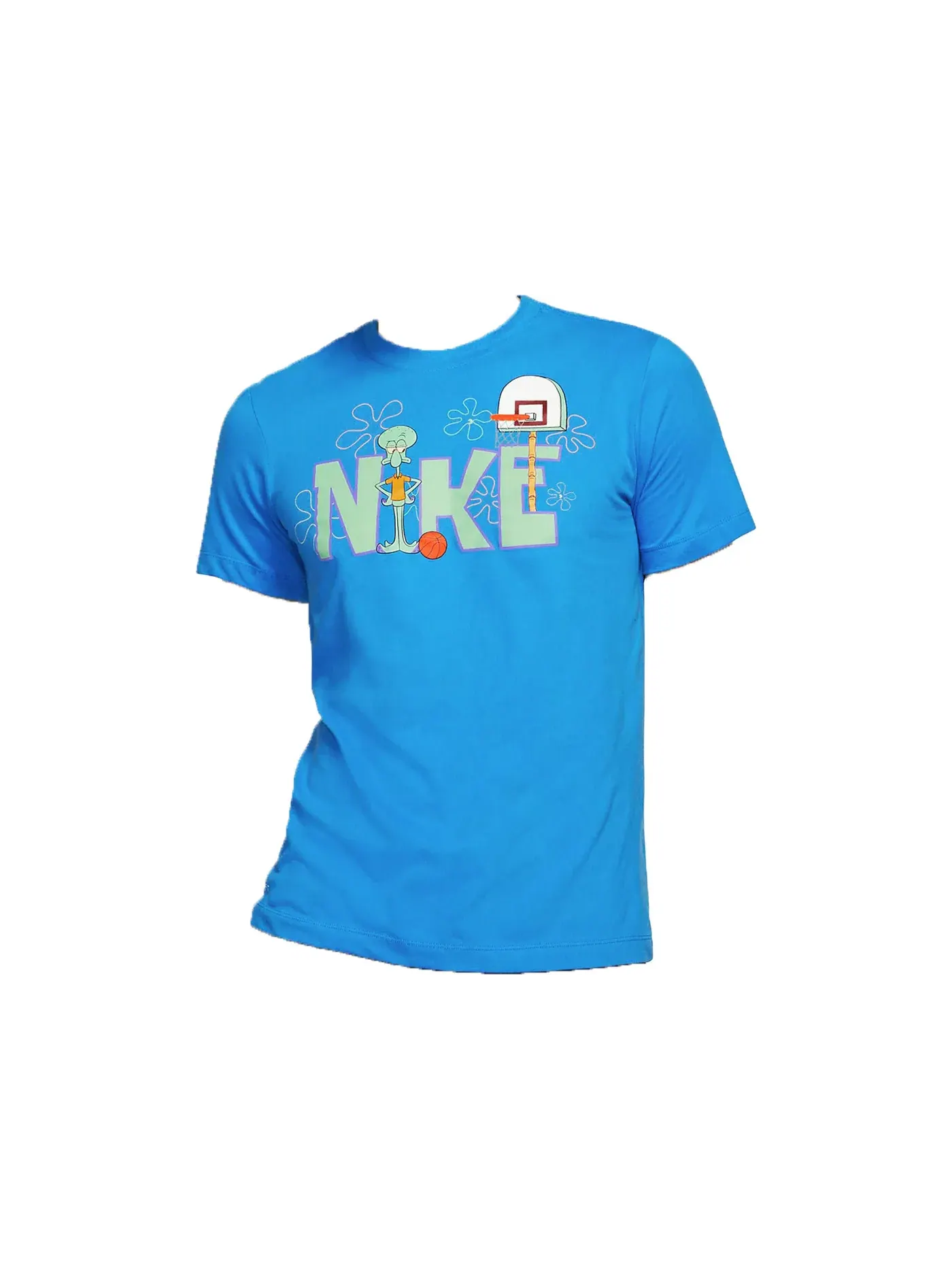 Мужская футболка с принтом Squidward Nike — изображение 1 из 1, светлый синий