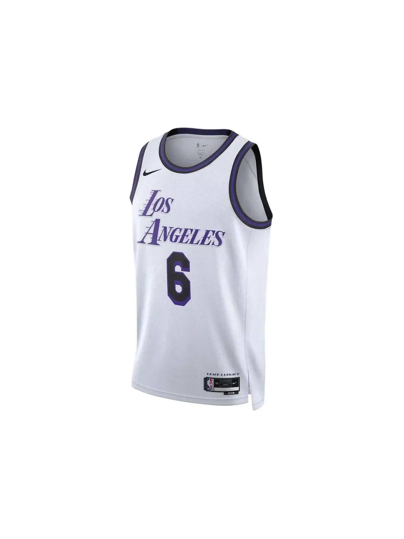 Мужская джерси с принтом LeBron James L.A. Lakers Nike — изображение 1 из 2, белый