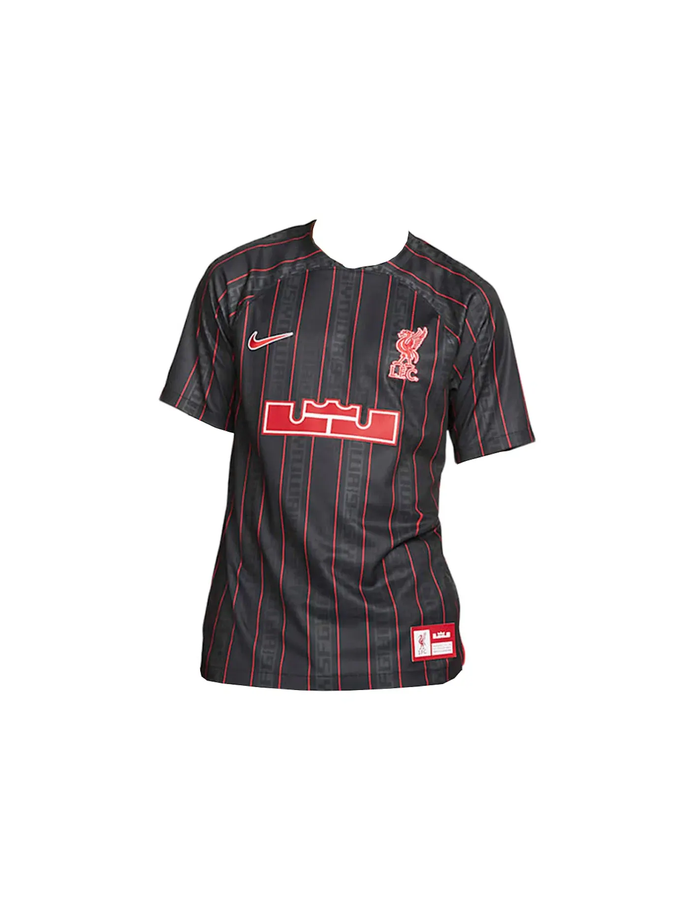 Мужская футбольная джерси с длинным рукавом Nike LeBron x Liverpool F.C. Dri-FIT Stadium — изображение 1 из 2, красный